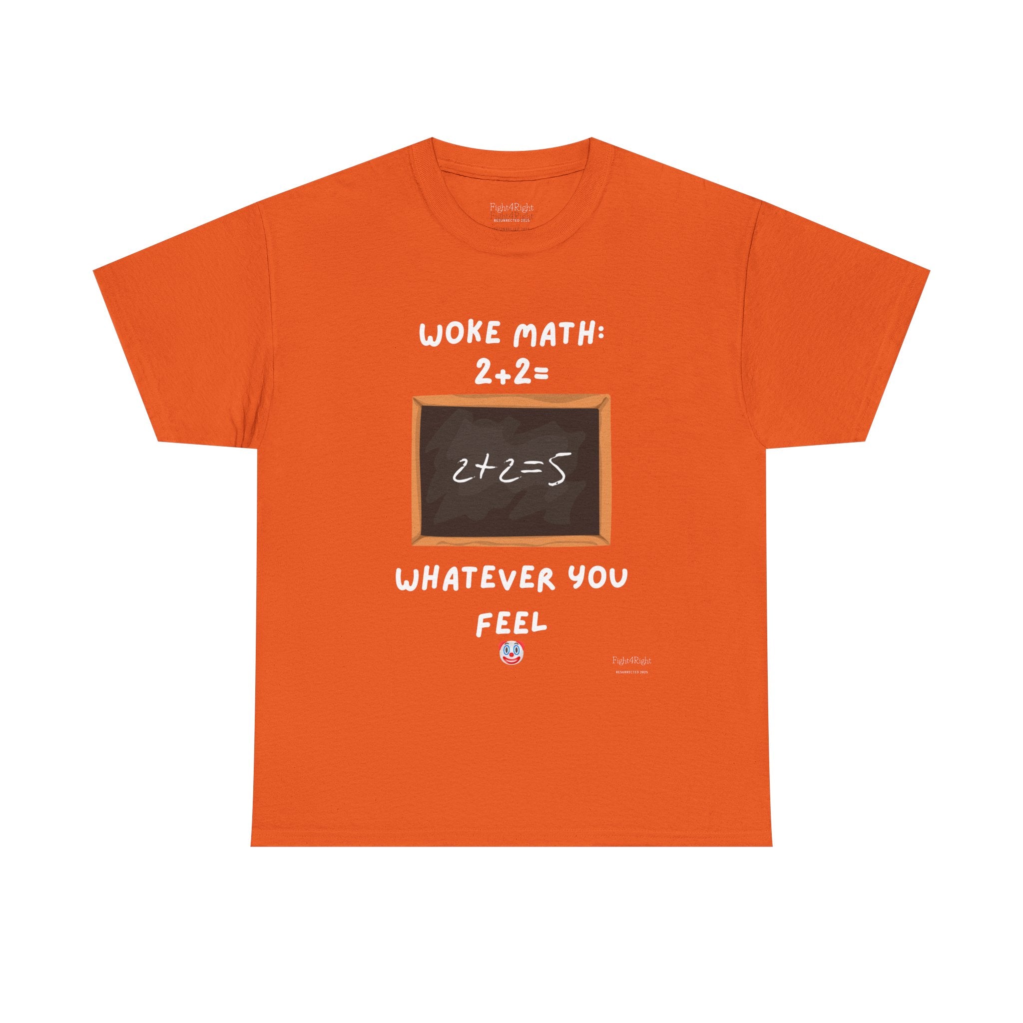 Woke Math: 2 + 2 = Whatever You Feel – Satirical Statement T-Shirt