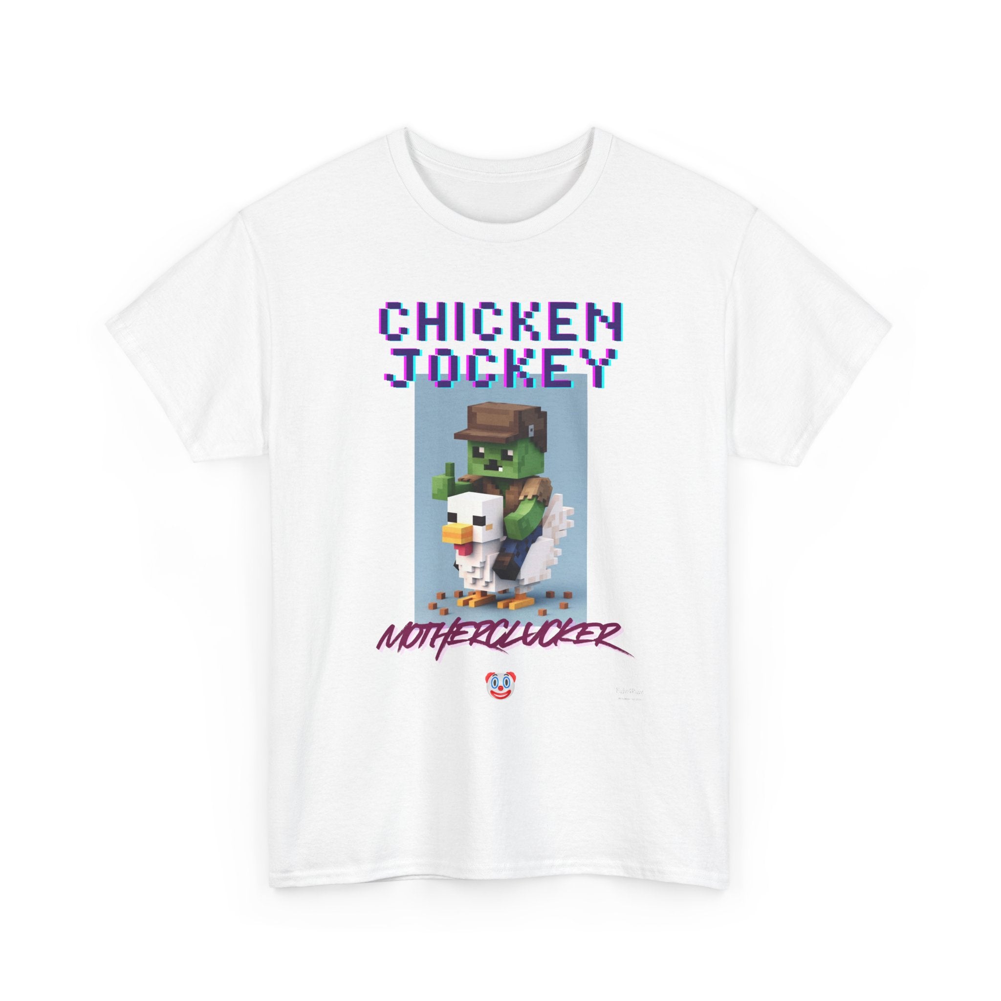 Chicken Jockey Motherclucker T-Shirt – Funny Minecraft Parody Gamer Tee