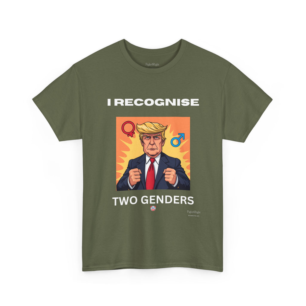 Trump: I Recognize 2 Genders Political Satire Tee