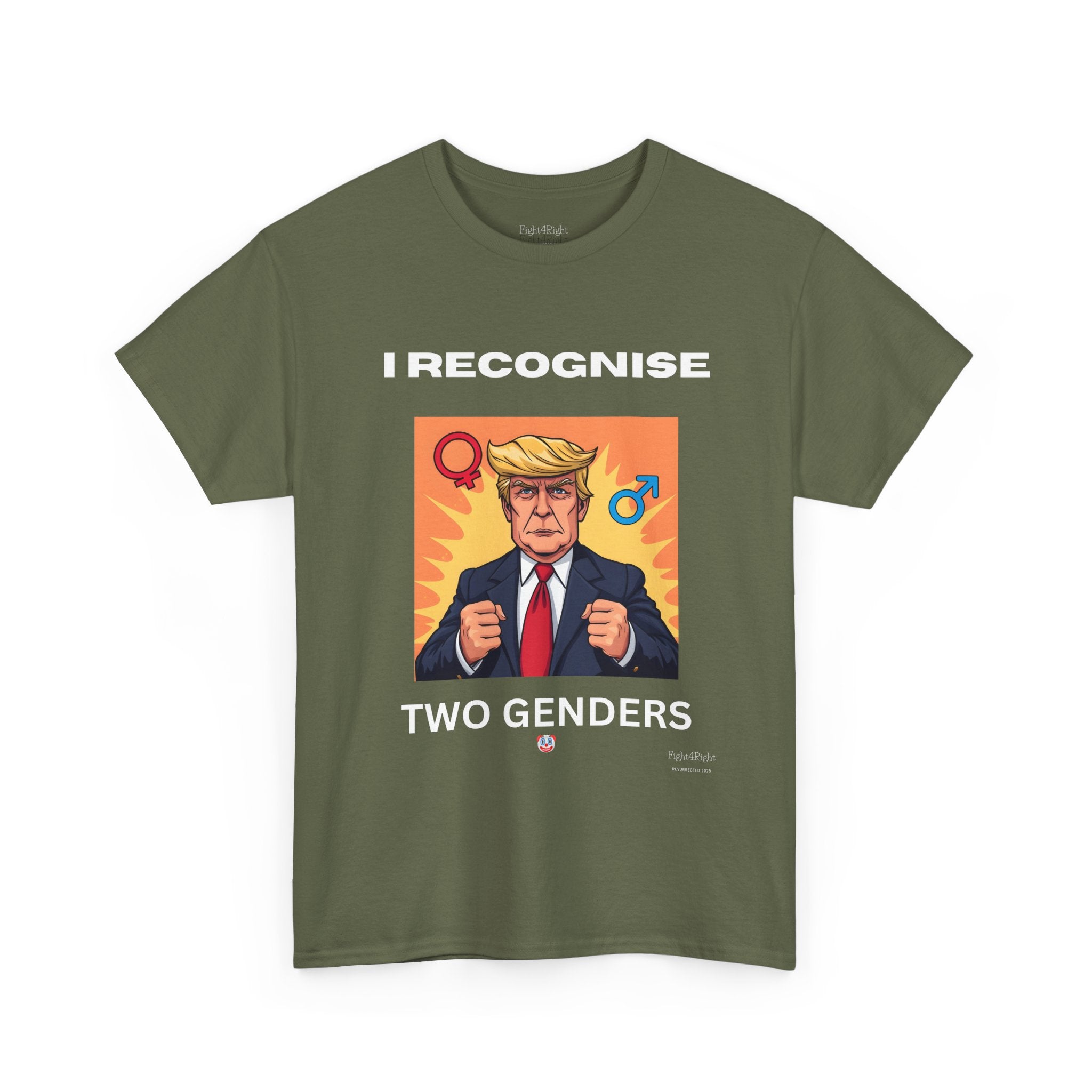 Trump: I Recognize 2 Genders Political Satire Tee