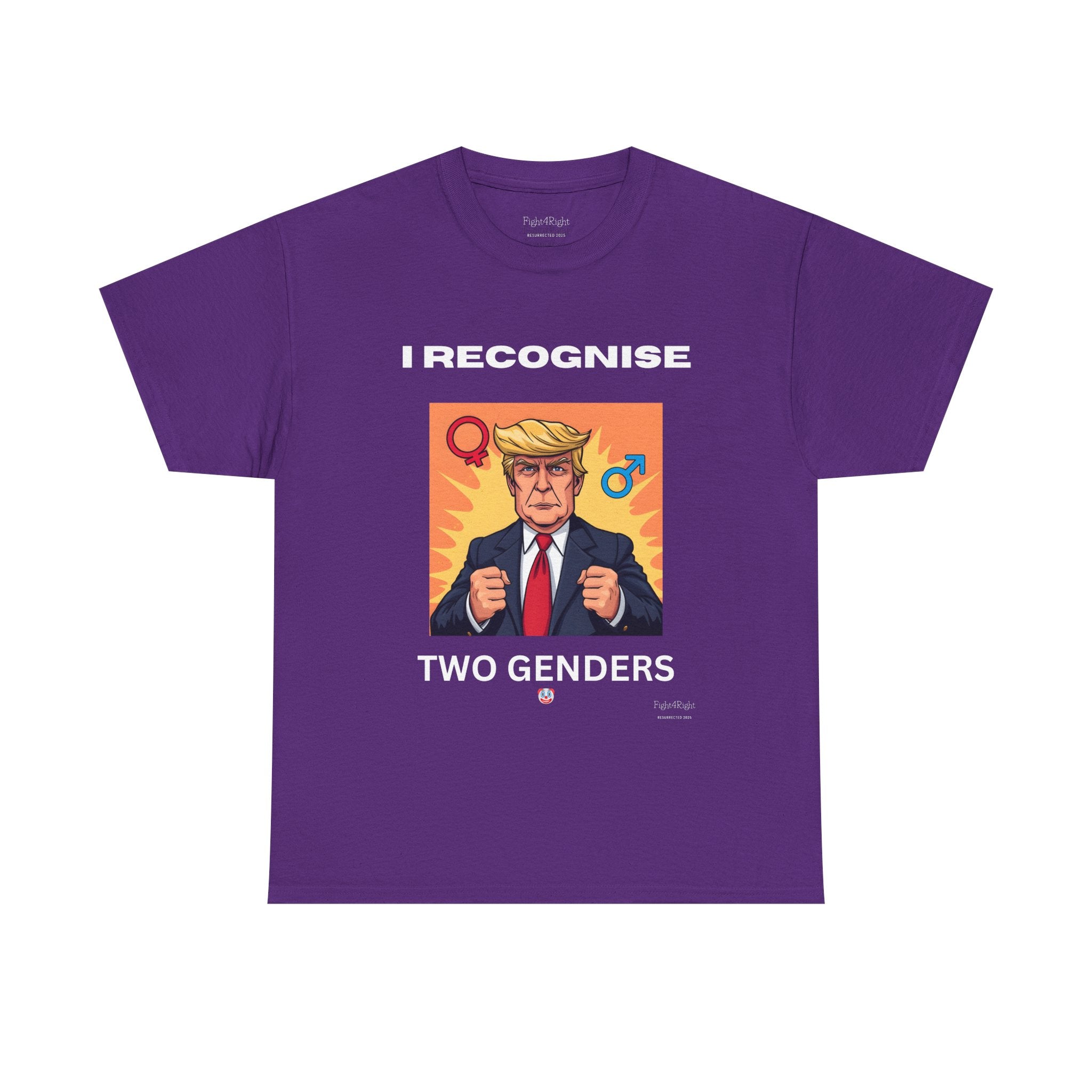 Trump: I Recognize 2 Genders Political Satire Tee