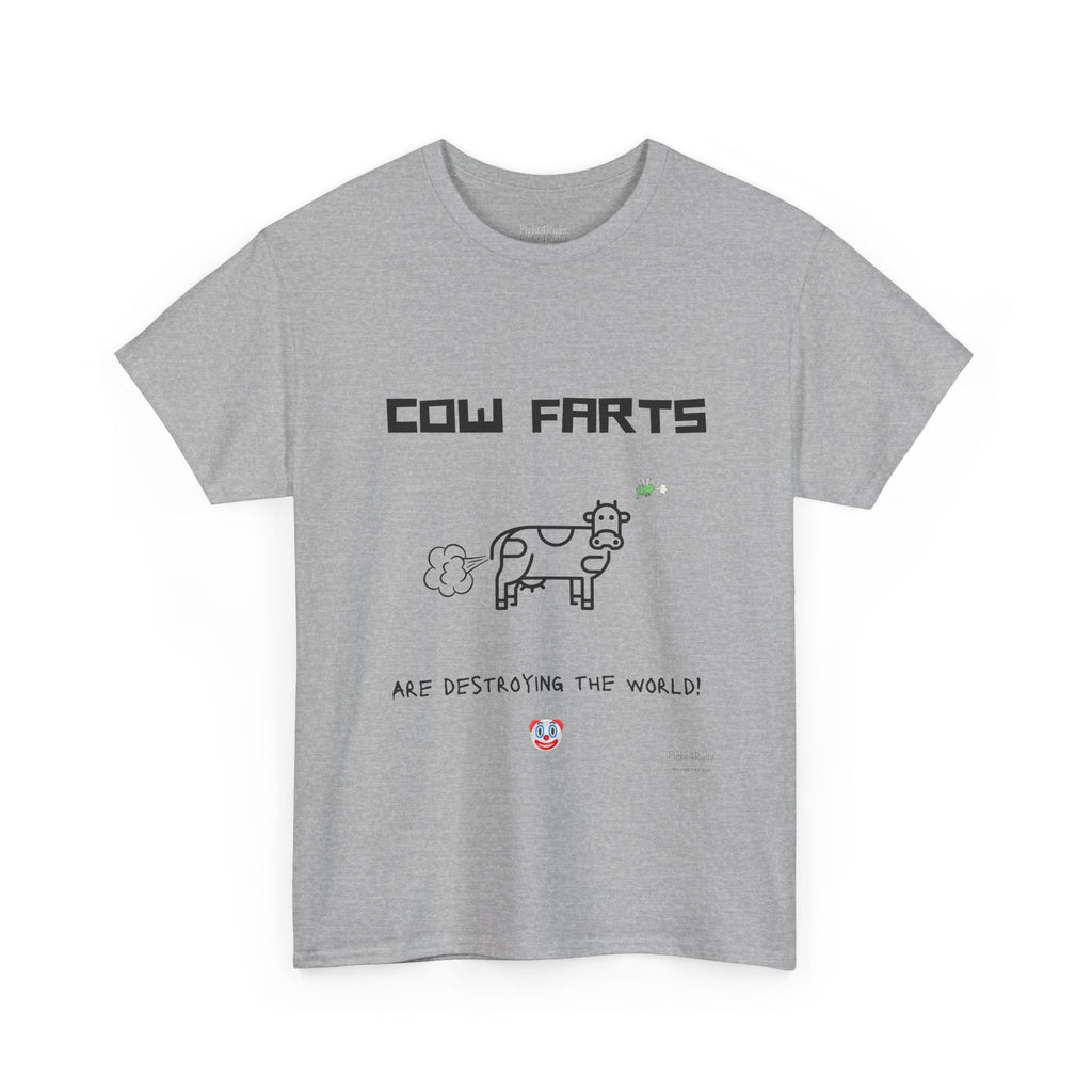Cow Farts Are Destroying the World T-Shirt – Funny Climate Satire Tee