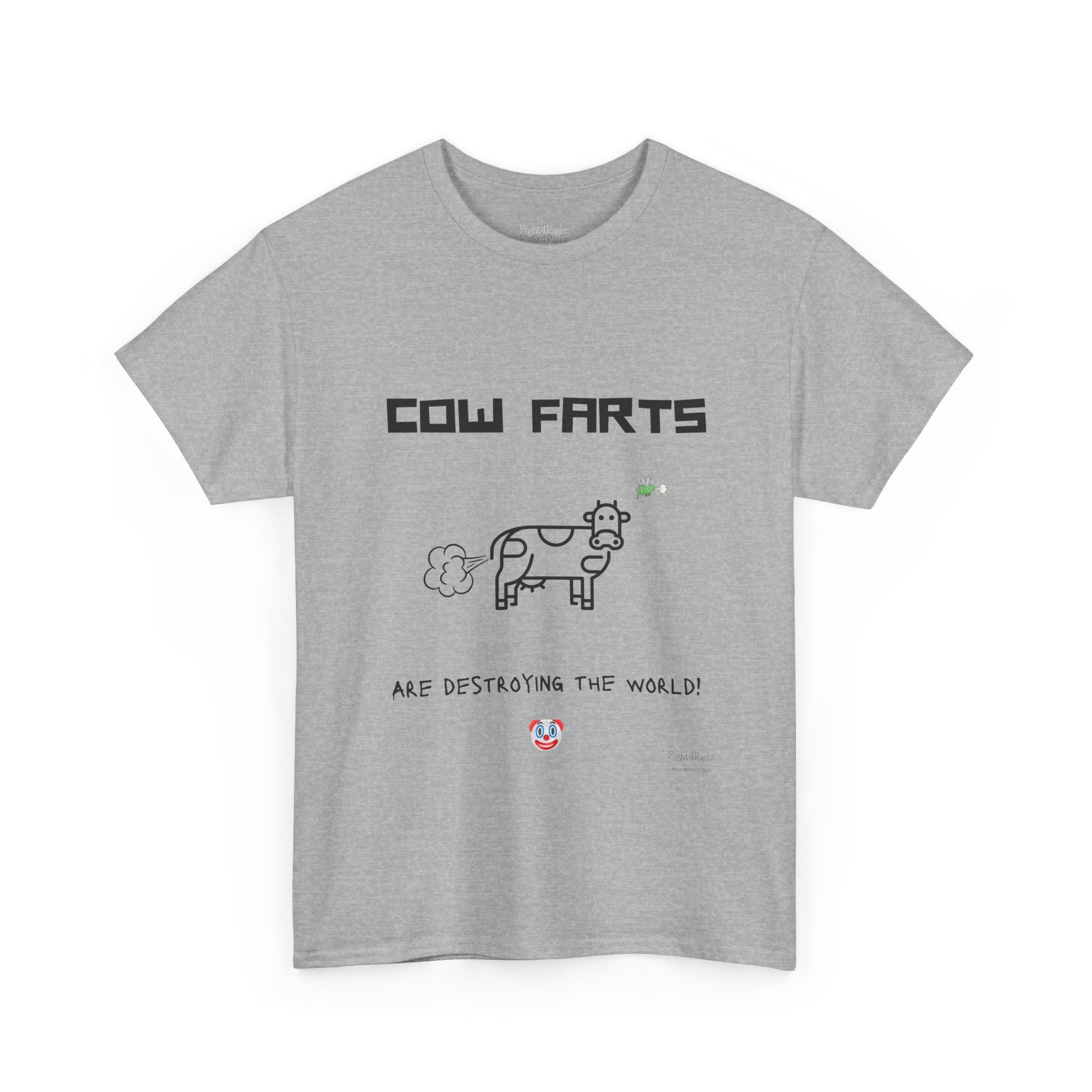 Cow Farts Are Destroying the World T-Shirt – Funny Climate Satire Tee