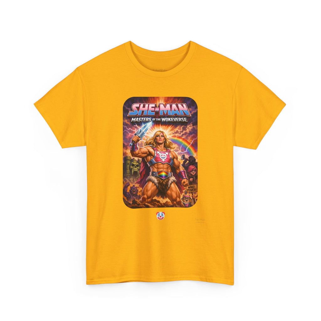 She-Man Masters of the Wokeverse T-Shirt – By the Power of the Pork Sword
