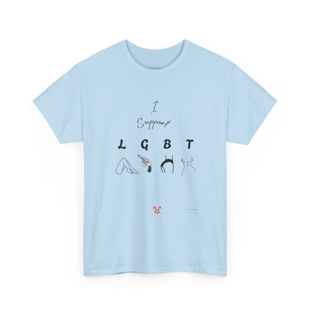 I SUPPORT LGBT T-Shirt | Cheeky Aussie Visual Pun