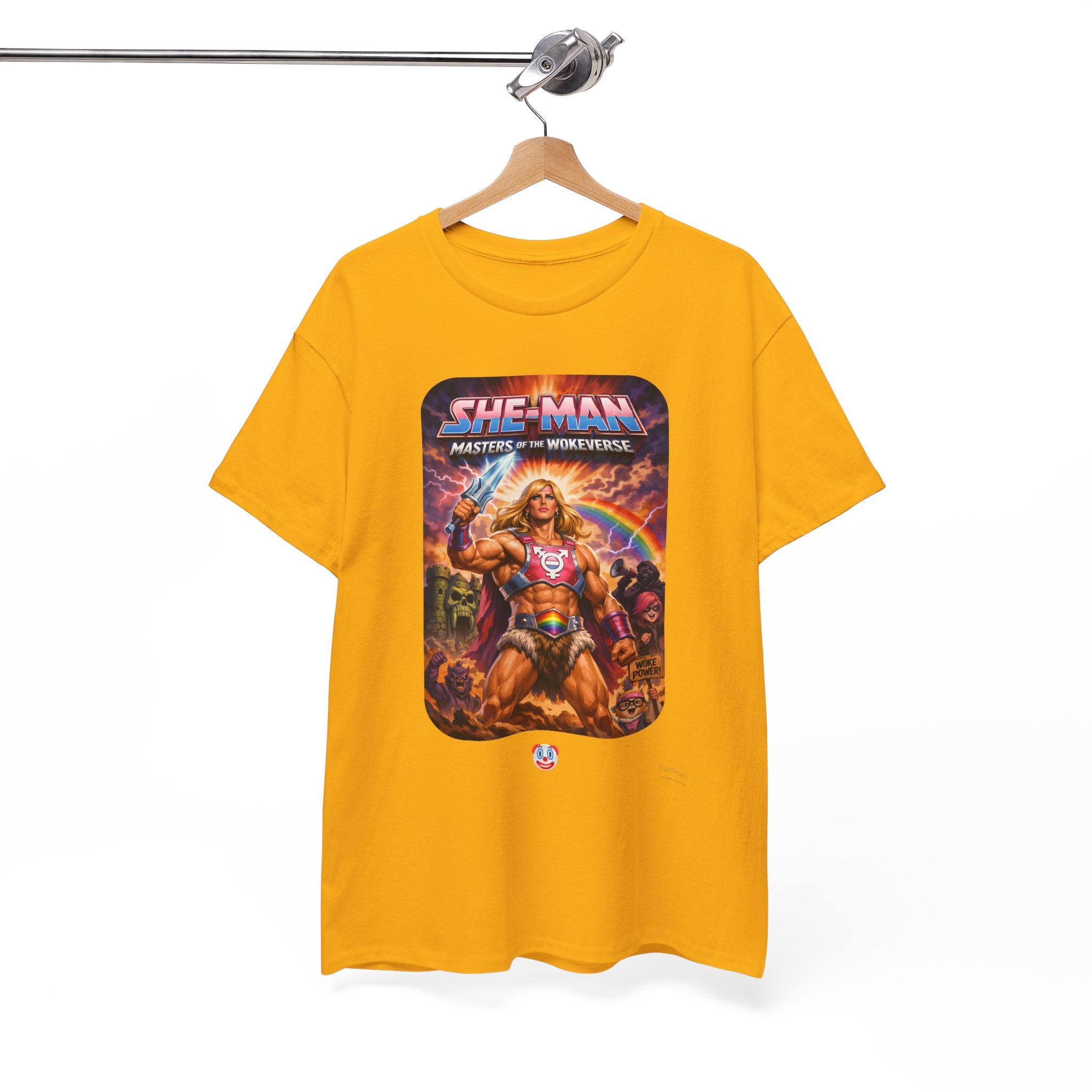 She-Man Masters of the Wokeverse T-Shirt – By the Power of the Pork Sword