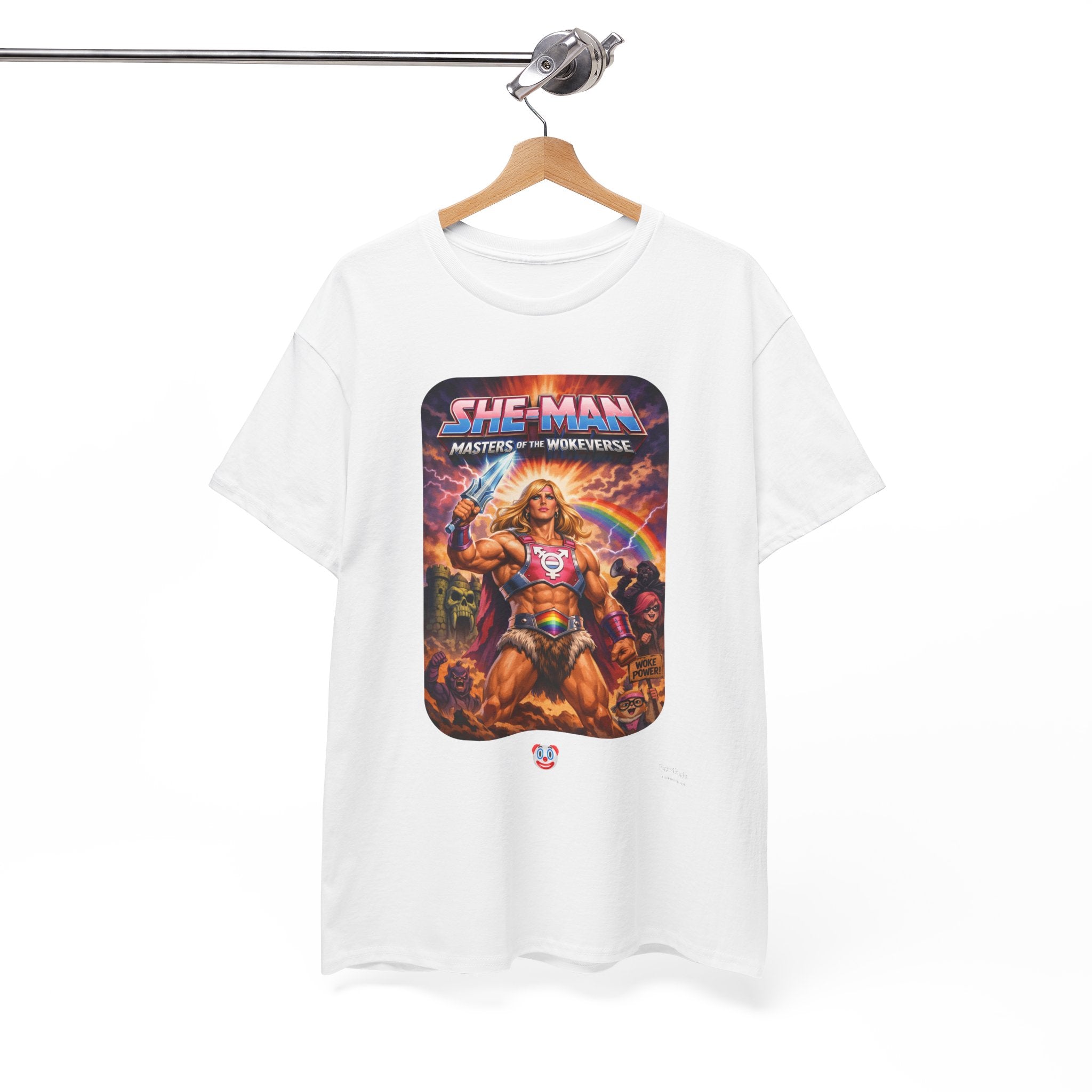 She-Man Masters of the Wokeverse T-Shirt – By the Power of the Pork Sword