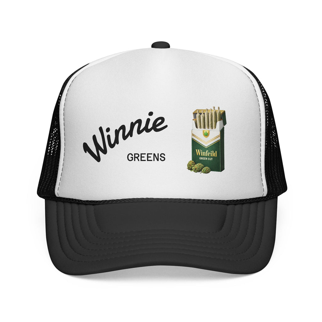 Trucker Cap — "Winnie Greens" Vintage Cigarette Pack Design