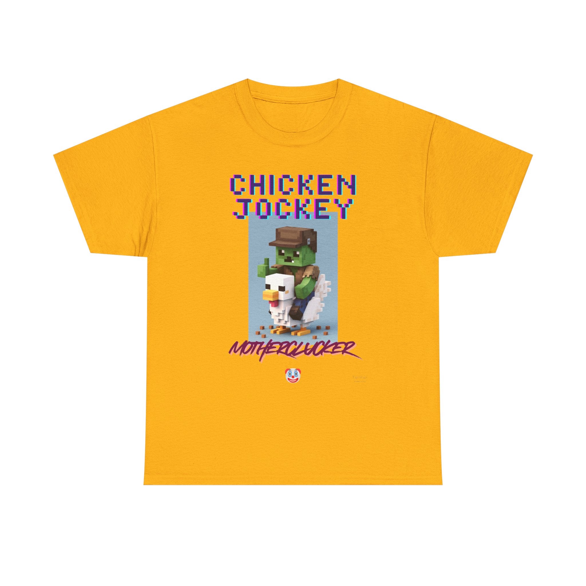 Chicken Jockey Motherclucker T-Shirt – Funny Minecraft Parody Gamer Tee