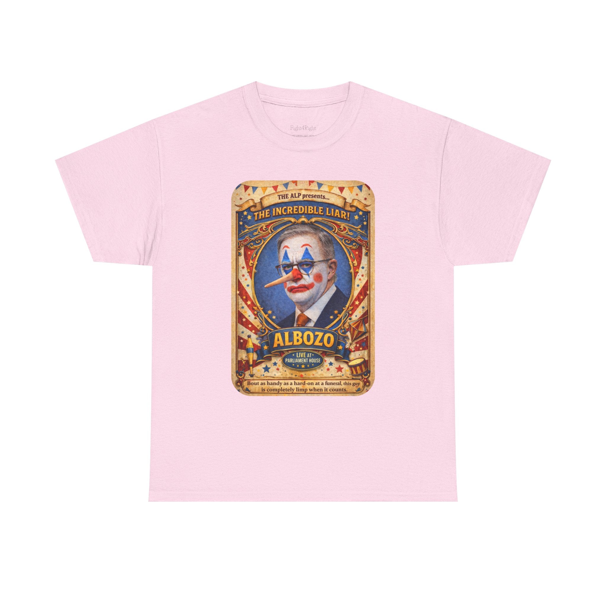 ALBOZO The incredible liar! Political satire tee