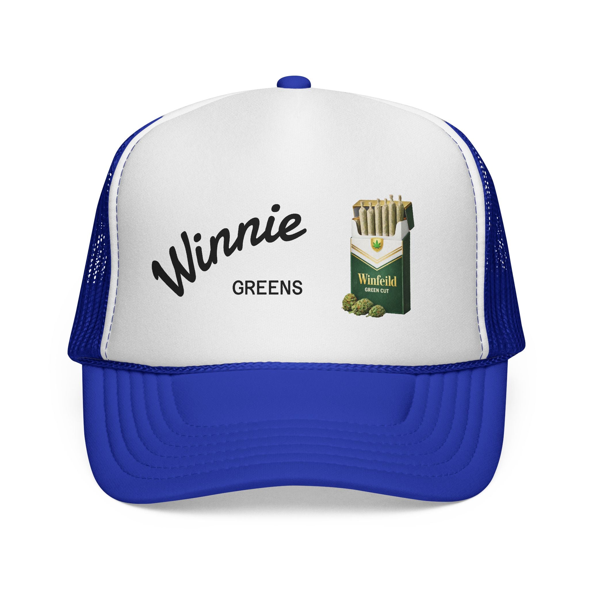 Trucker Cap — "Winnie Greens" Vintage Cigarette Pack Design