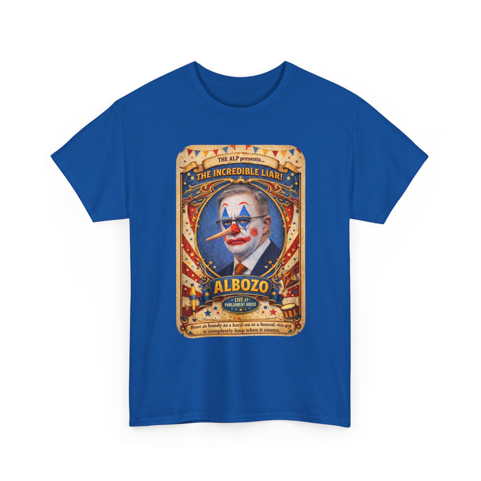 ALBOZO The incredible liar! Political satire tee