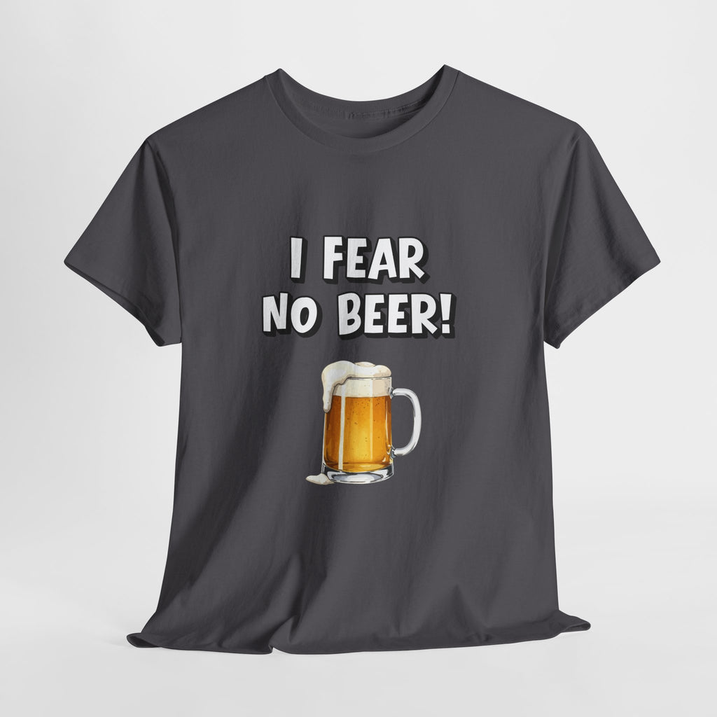 I Fear No Beer T-Shirt – Funny Beer Mug Graphic Tee for Beer Lovers