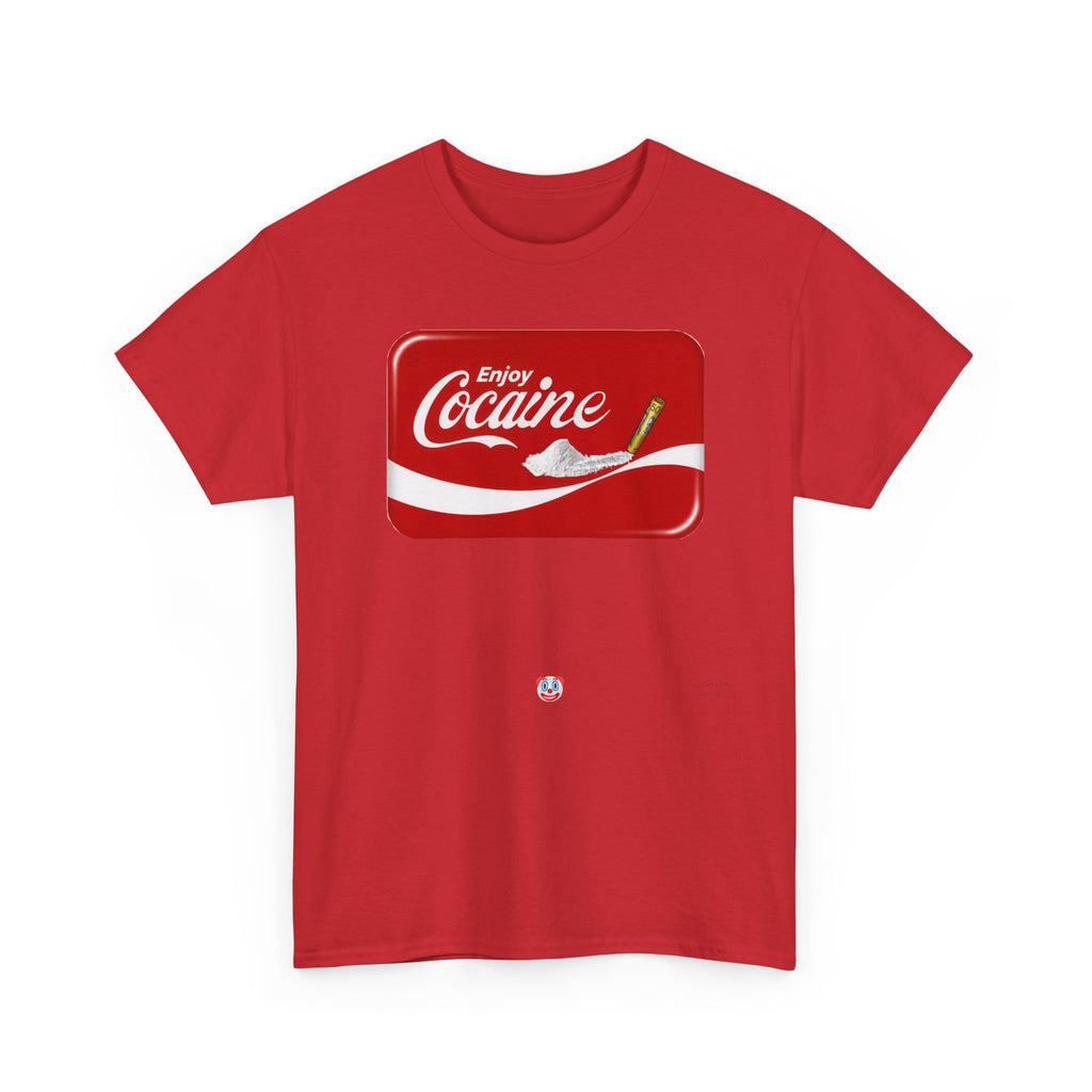 T-Shirt — 'Enjoy Cocaine' Parody Logo Tee