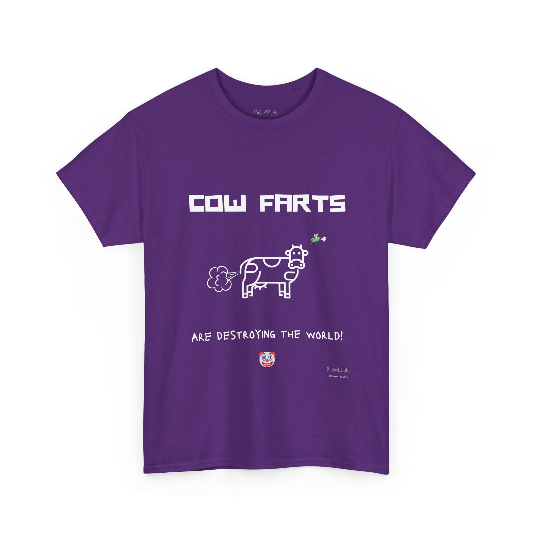 Cow Farts Are Destroying the World T-Shirt – Funny Climate Satire Tee