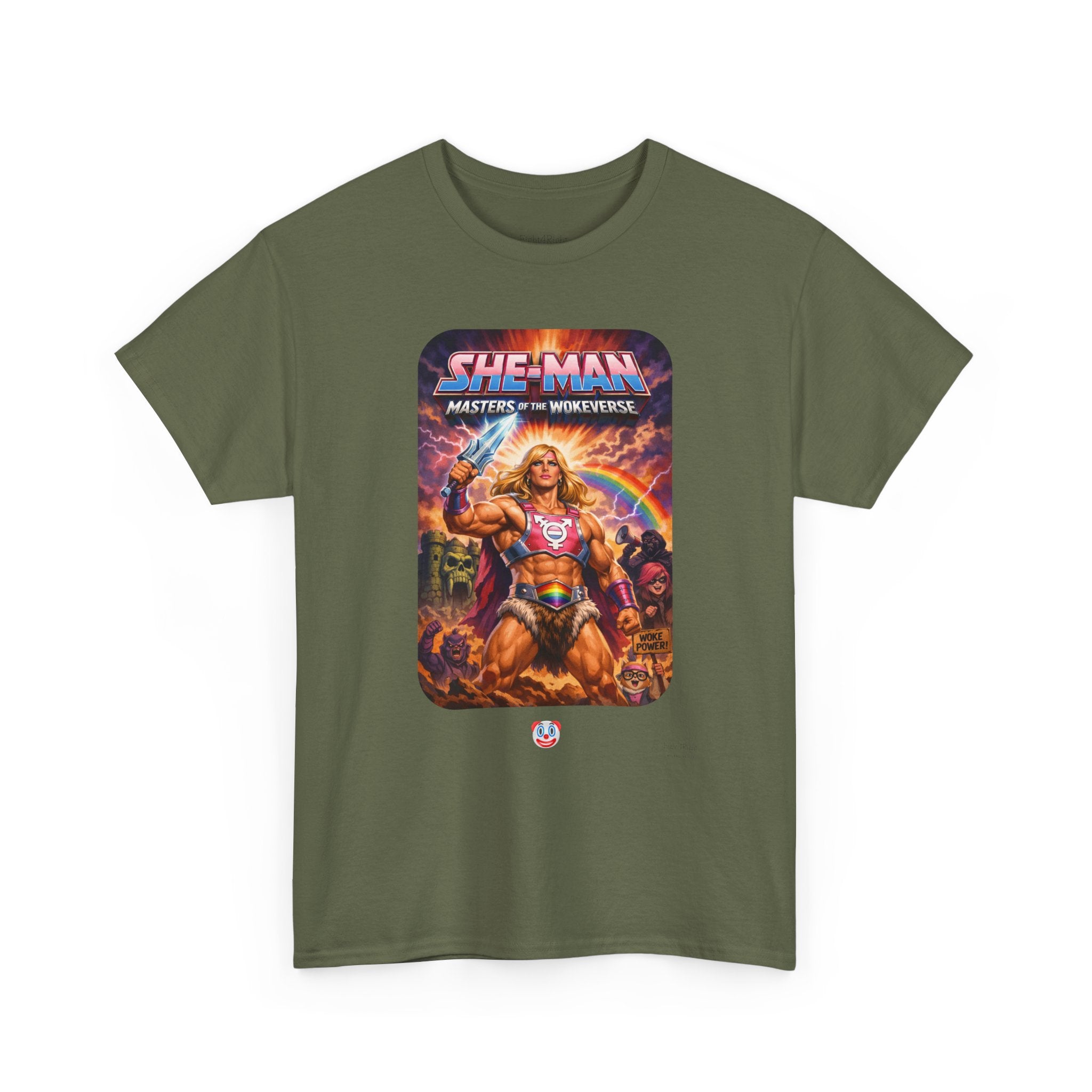 She-Man Masters of the Wokeverse T-Shirt – By the Power of the Pork Sword