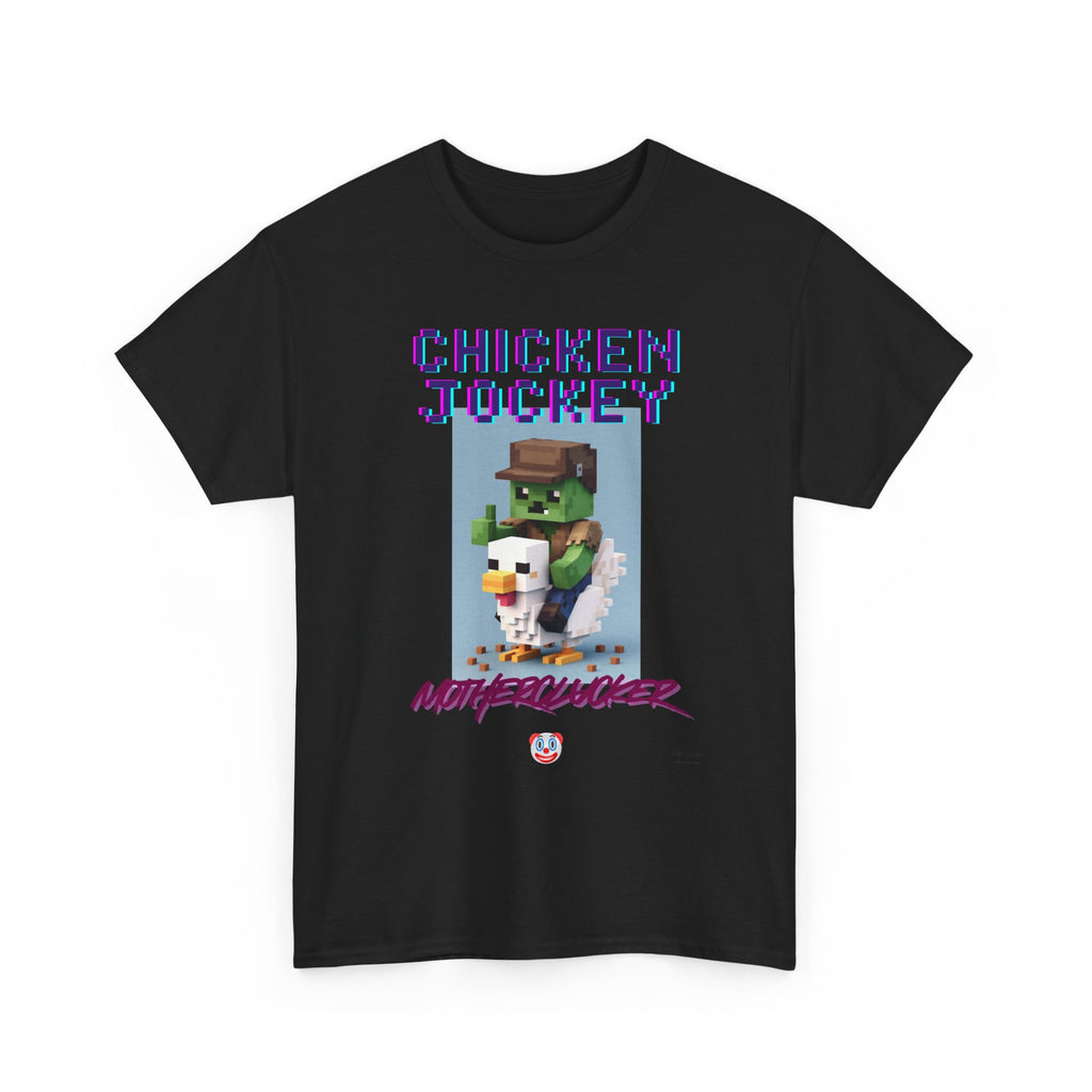 Chicken Jockey Motherclucker T-Shirt – Funny Minecraft Parody Gamer Tee