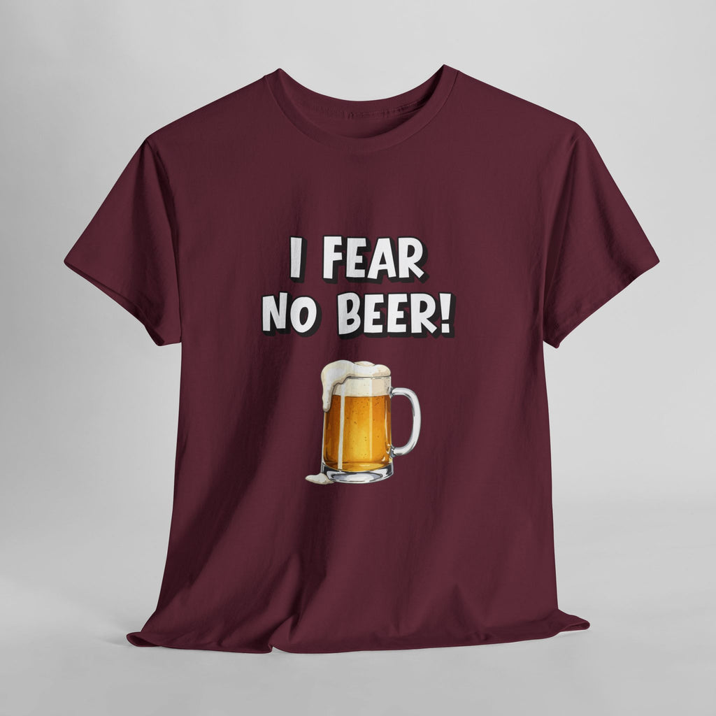 I Fear No Beer T-Shirt – Funny Beer Mug Graphic Tee for Beer Lovers
