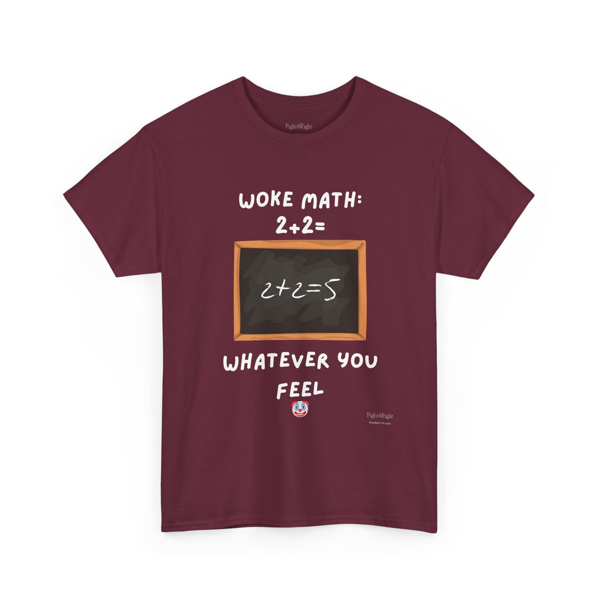 Woke Math: 2 + 2 = Whatever You Feel – Satirical Statement T-Shirt