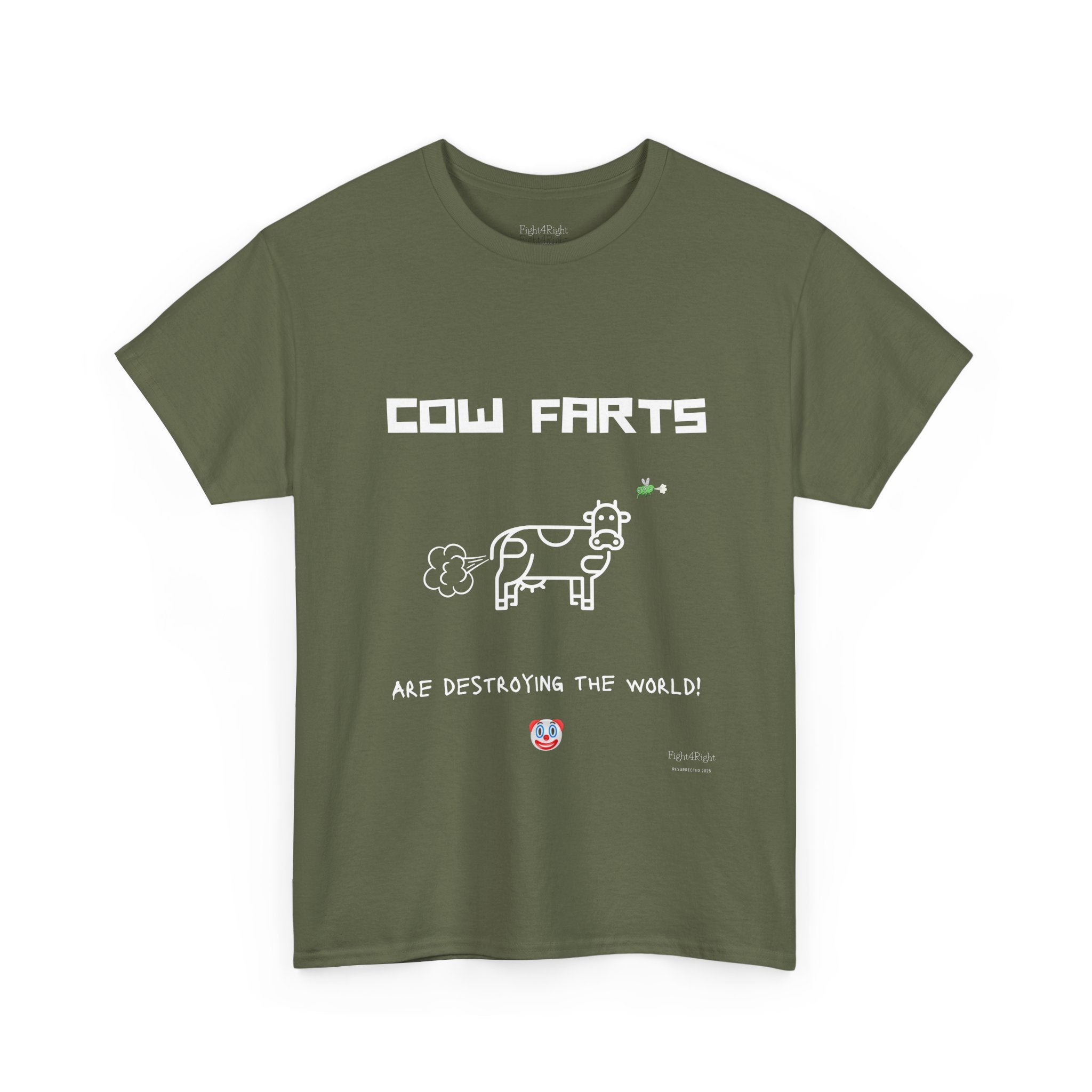 Cow Farts Are Destroying the World T-Shirt – Funny Climate Satire Tee