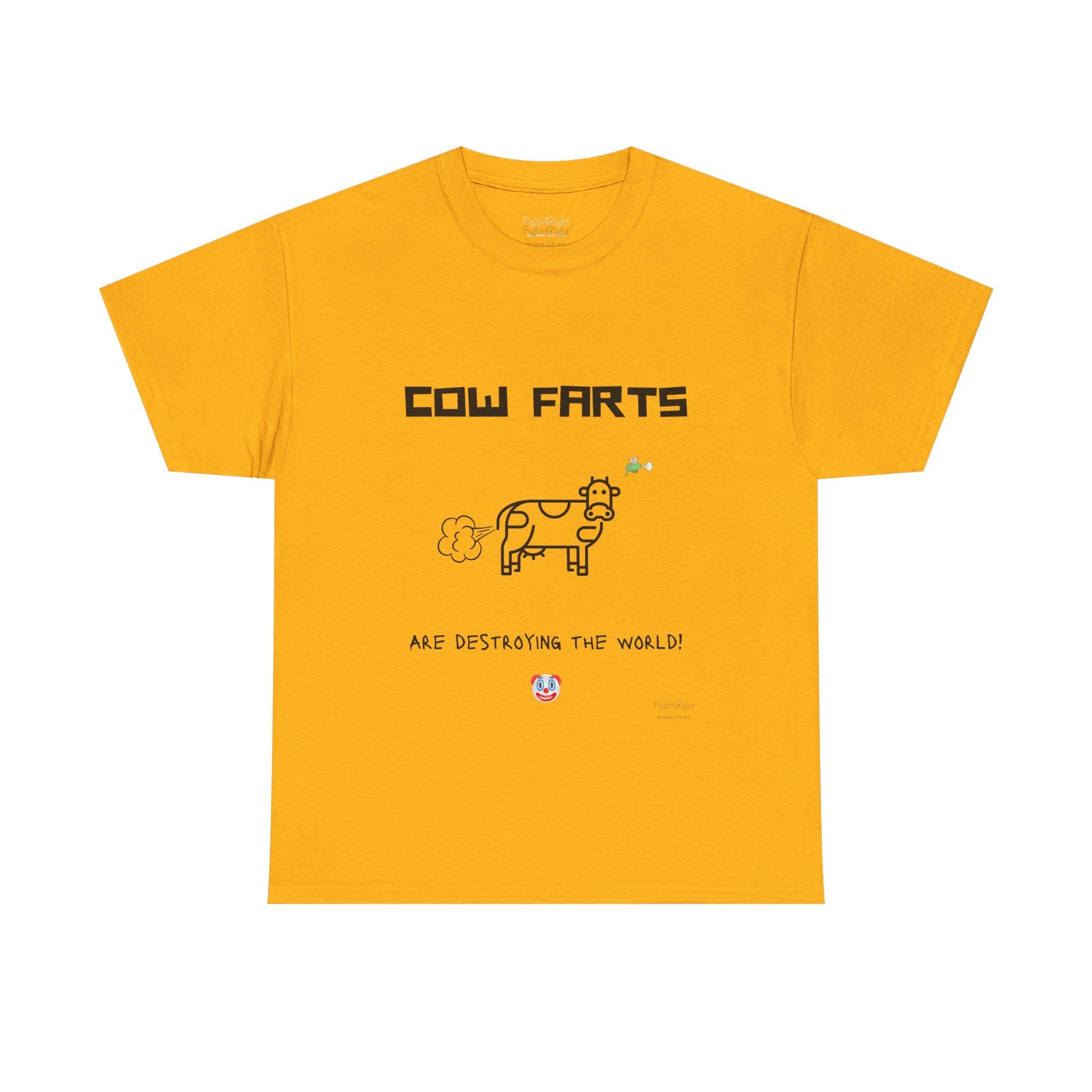 Cow Farts Are Destroying the World T-Shirt – Funny Climate Satire Tee