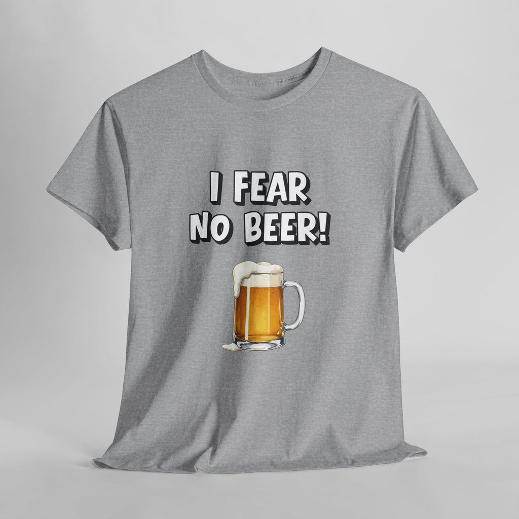 I Fear No Beer T-Shirt – Funny Beer Mug Graphic Tee for Beer Lovers