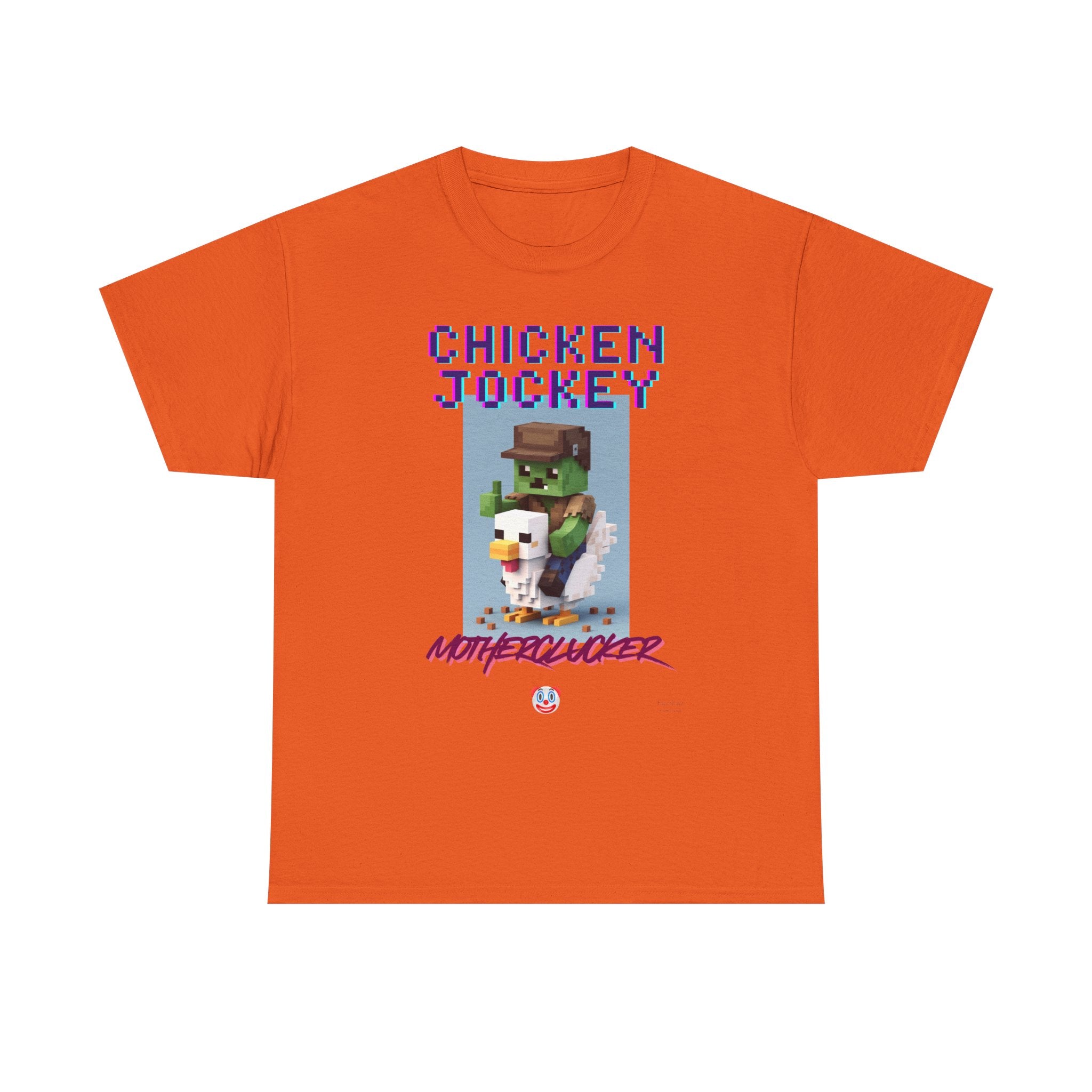 Chicken Jockey Motherclucker T-Shirt – Funny Minecraft Parody Gamer Tee