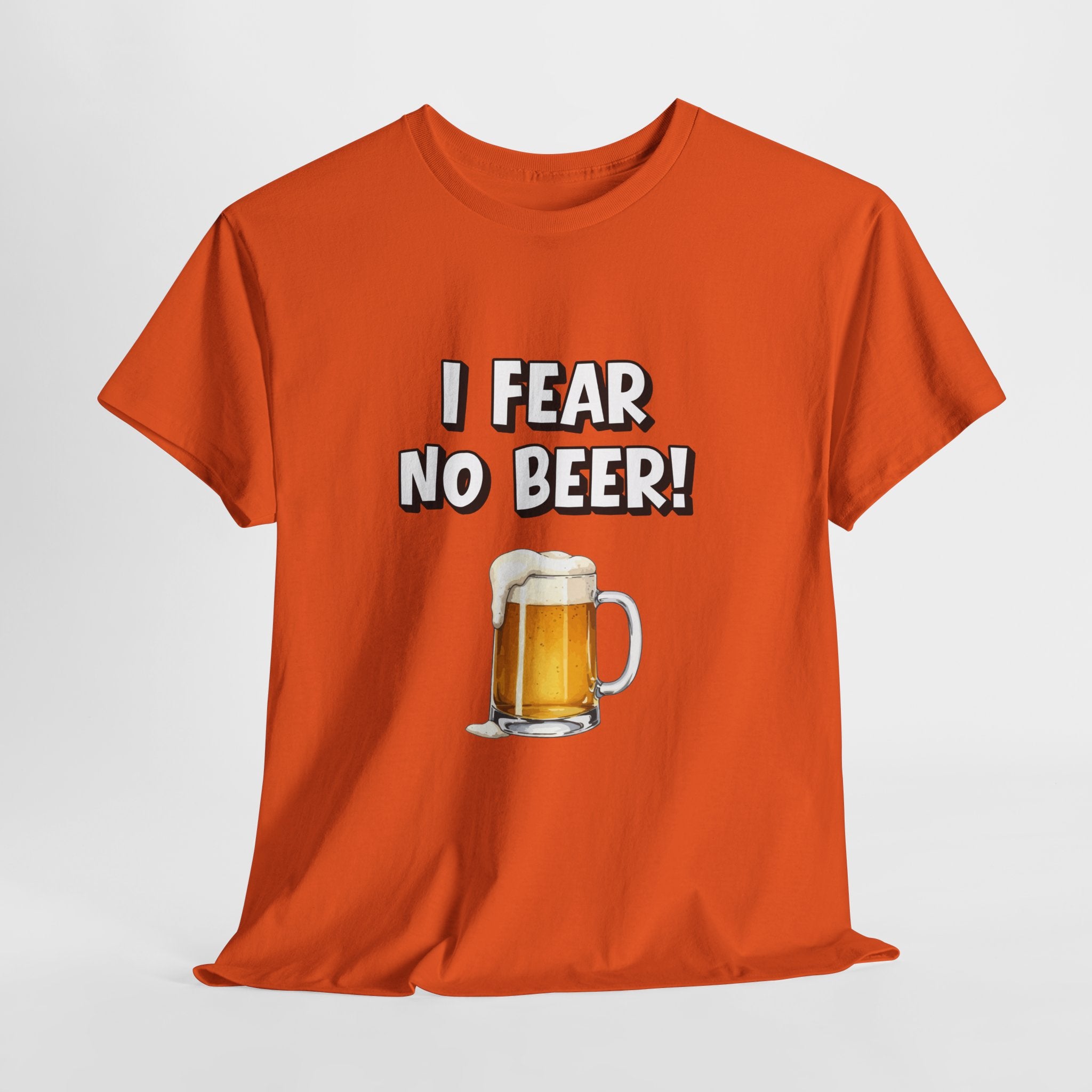 I Fear No Beer T-Shirt – Funny Beer Mug Graphic Tee for Beer Lovers