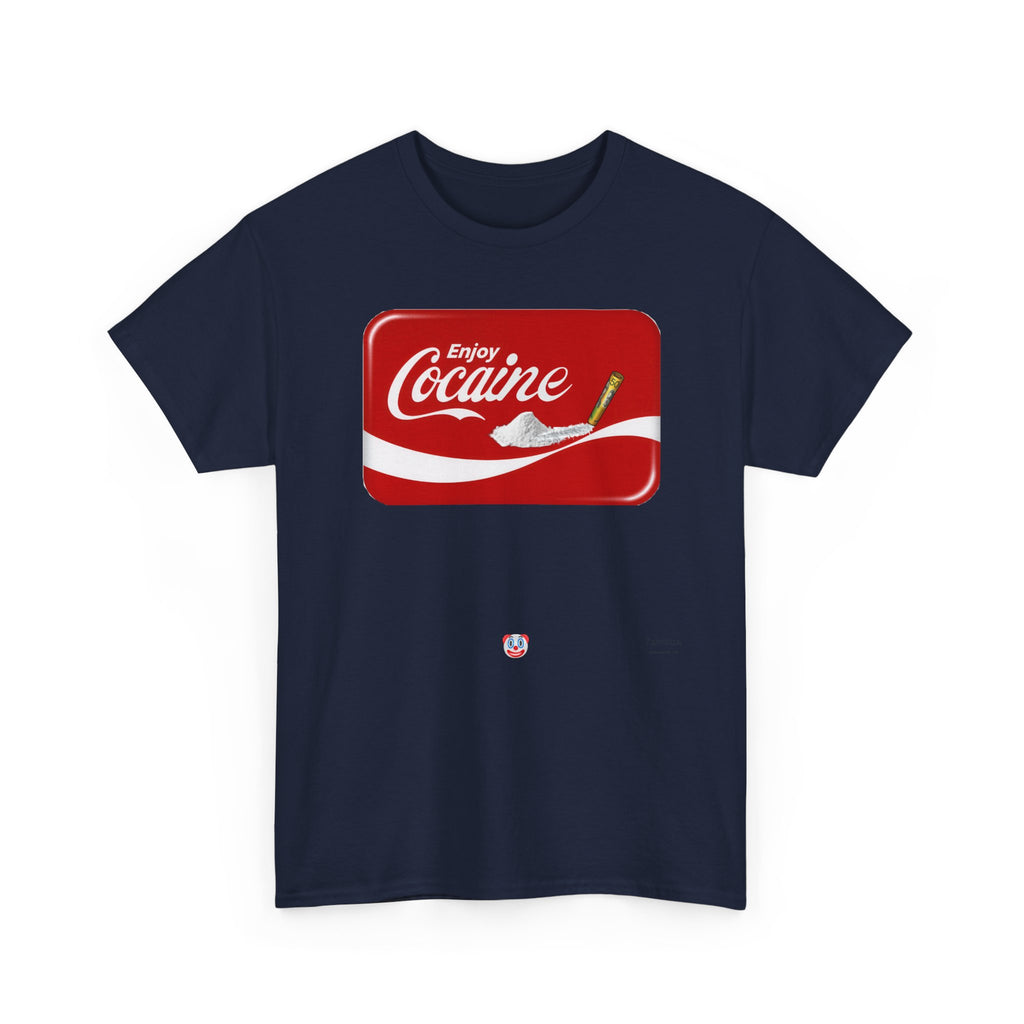 T-Shirt — 'Enjoy Cocaine' Parody Logo Tee