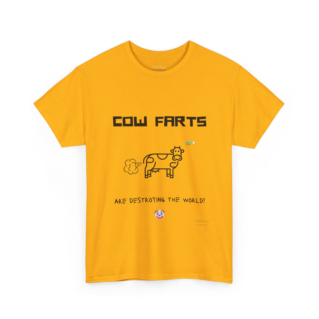 Cow Farts Are Destroying the World T-Shirt – Funny Climate Satire Tee