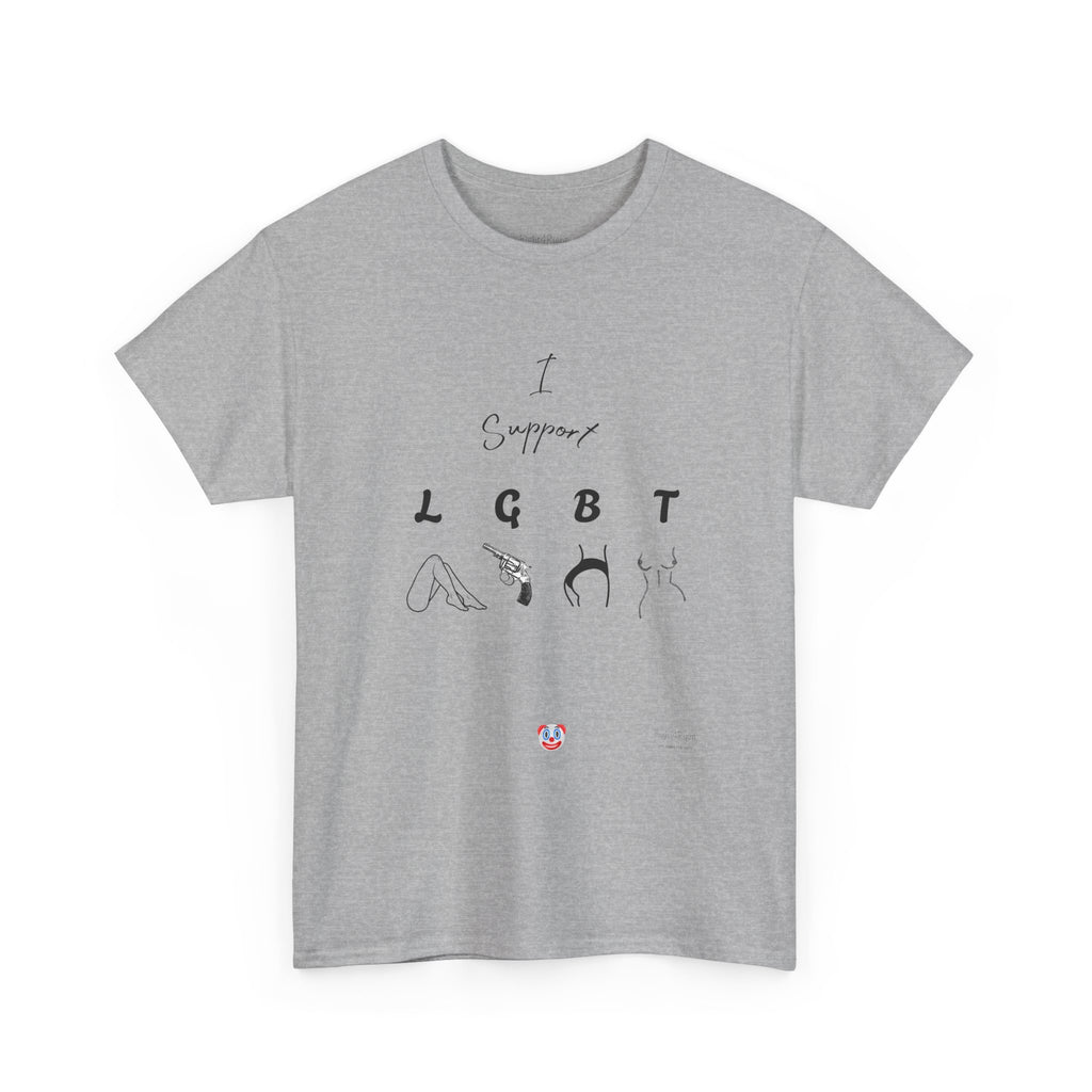 I SUPPORT LGBT T-Shirt | Cheeky Aussie Visual Pun