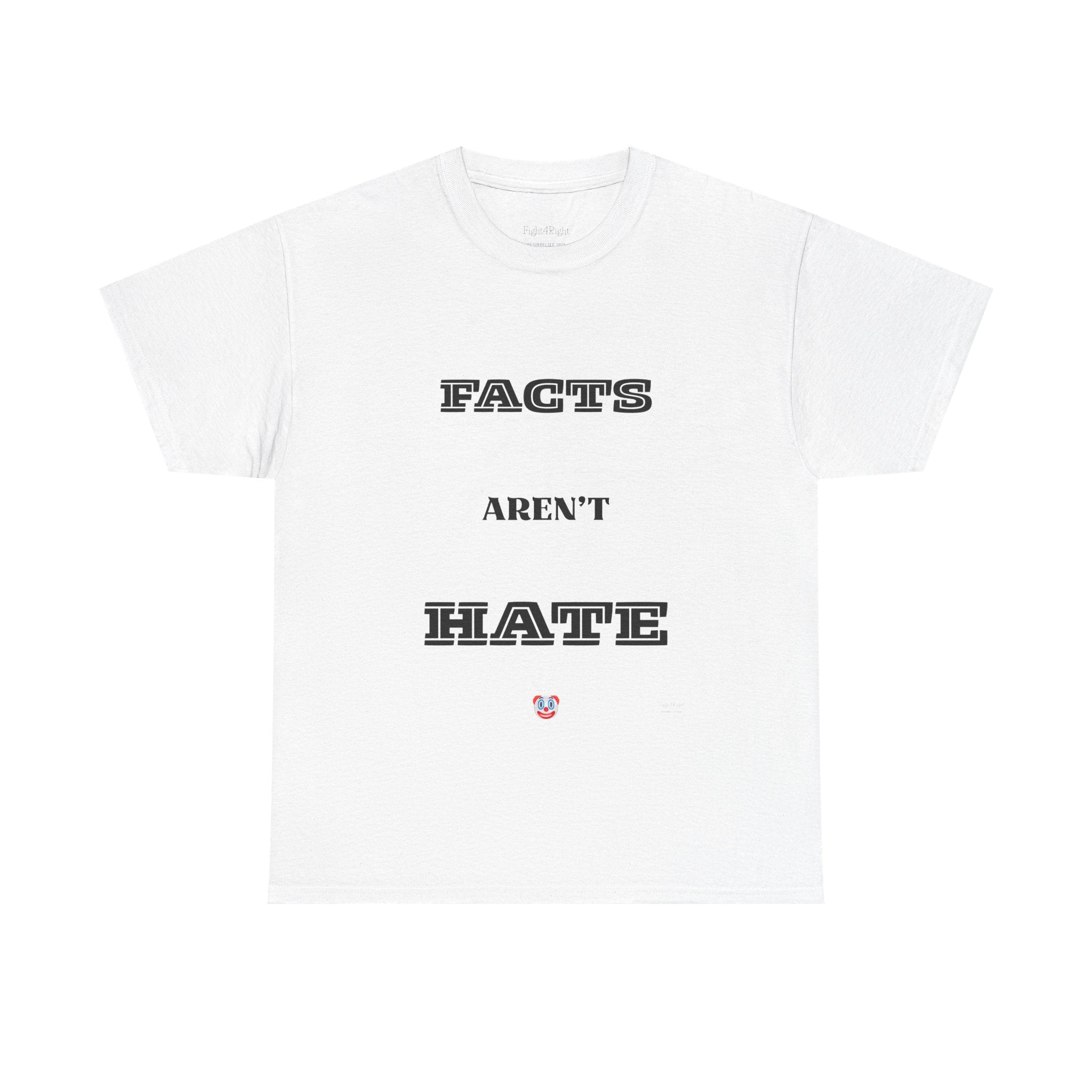 Facts Aren’t Hate T-Shirt – Common Sense Satire & Free Speech Tee