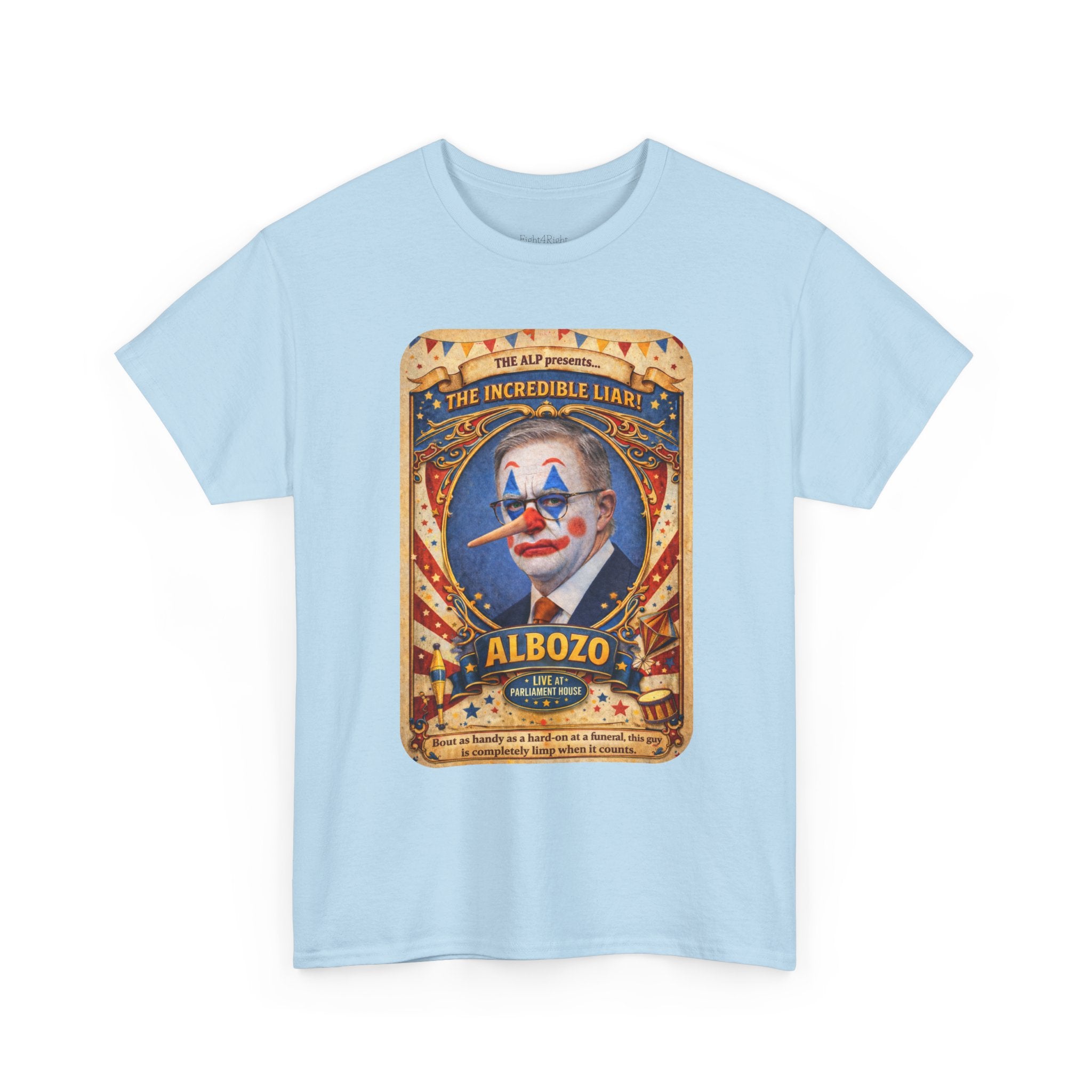 ALBOZO The incredible liar! Political satire tee