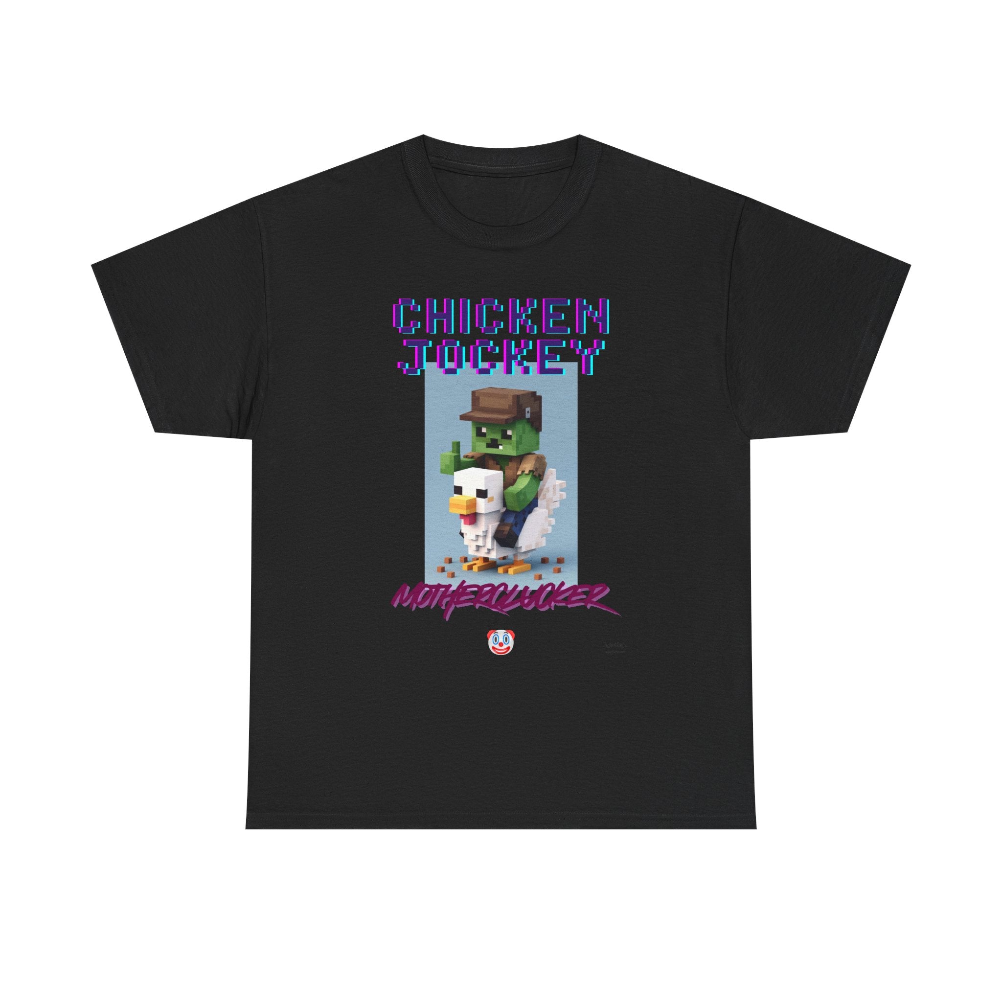 Chicken Jockey Motherclucker T-Shirt – Funny Minecraft Parody Gamer Tee