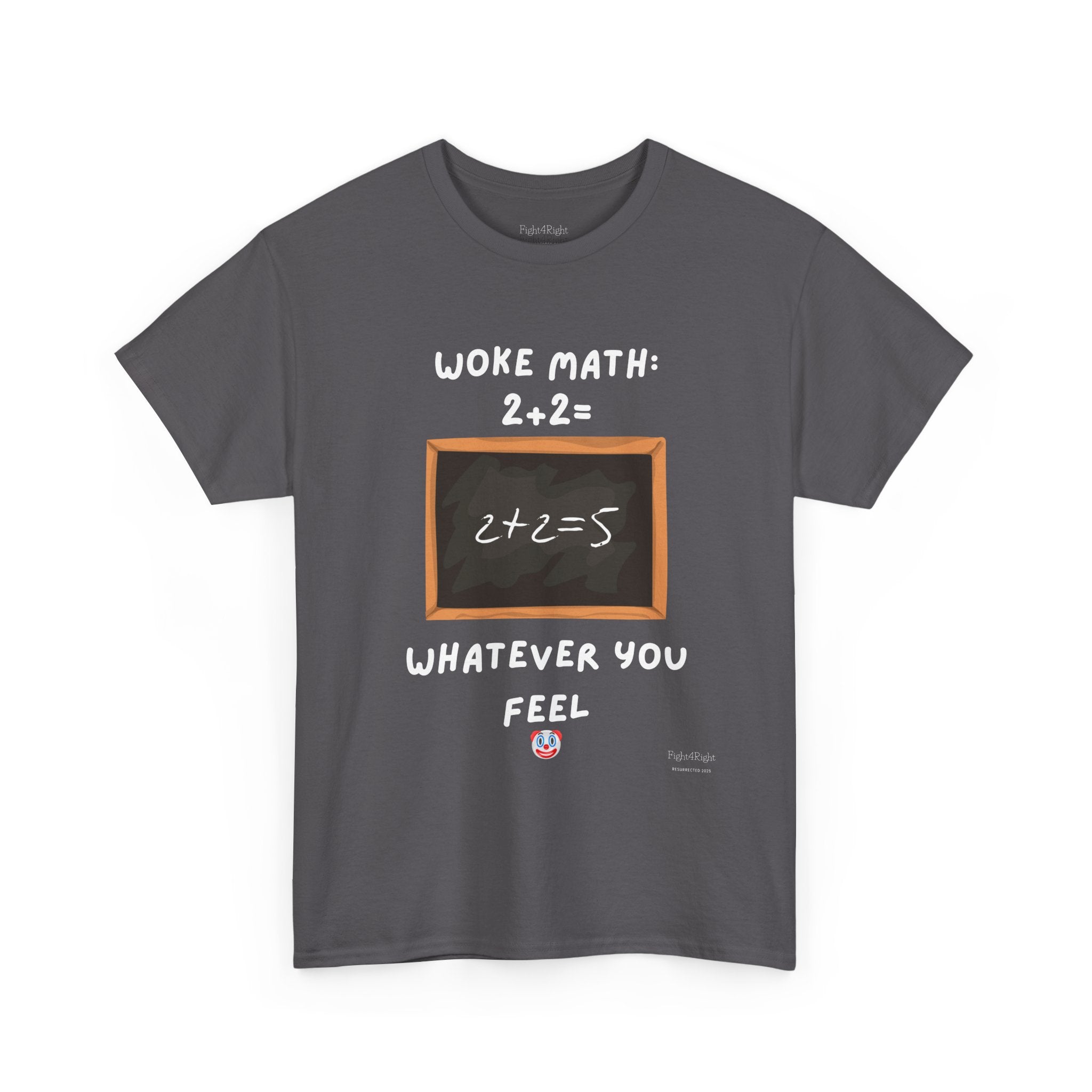 Woke Math: 2 + 2 = Whatever You Feel – Satirical Statement T-Shirt