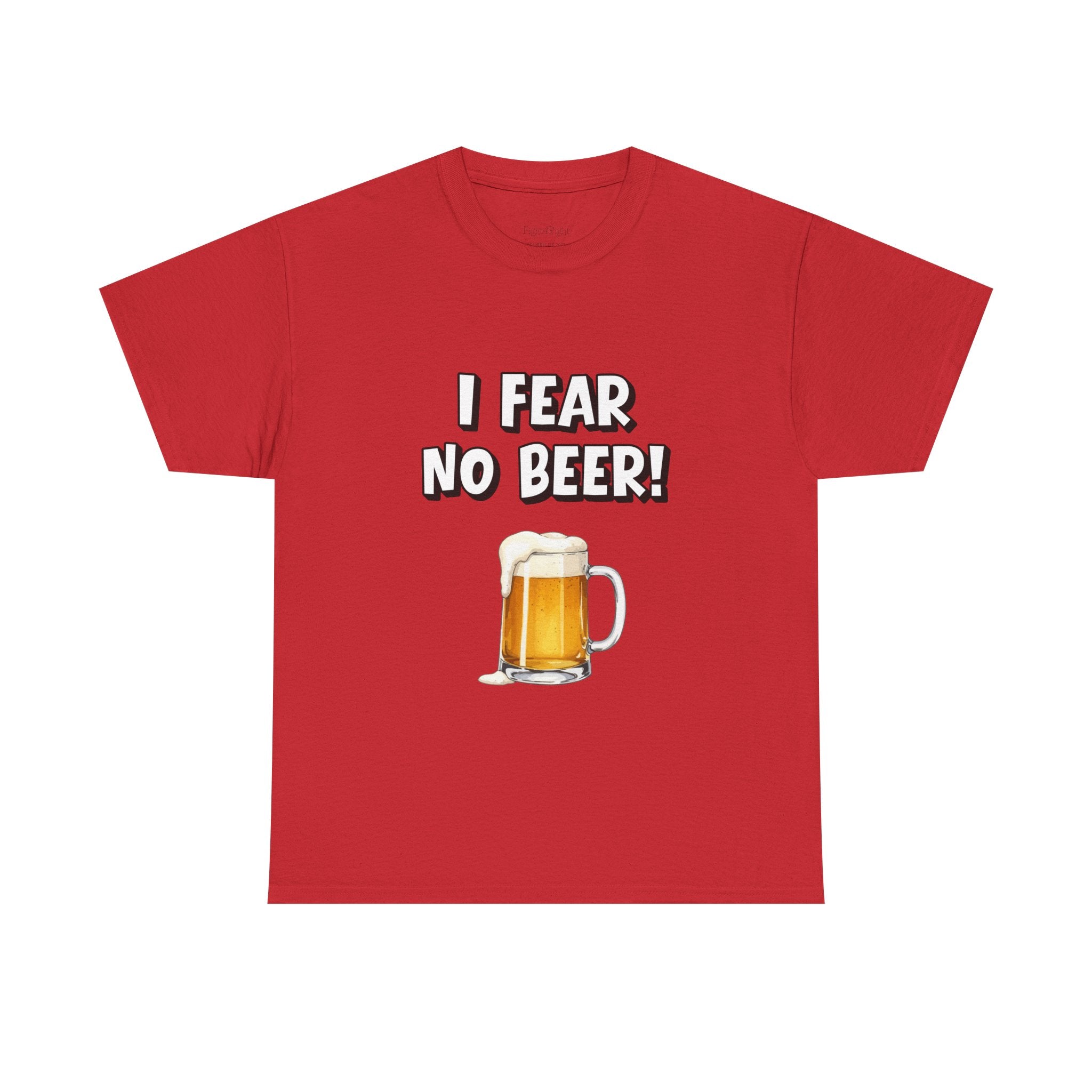 I Fear No Beer T-Shirt – Funny Beer Mug Graphic Tee for Beer Lovers