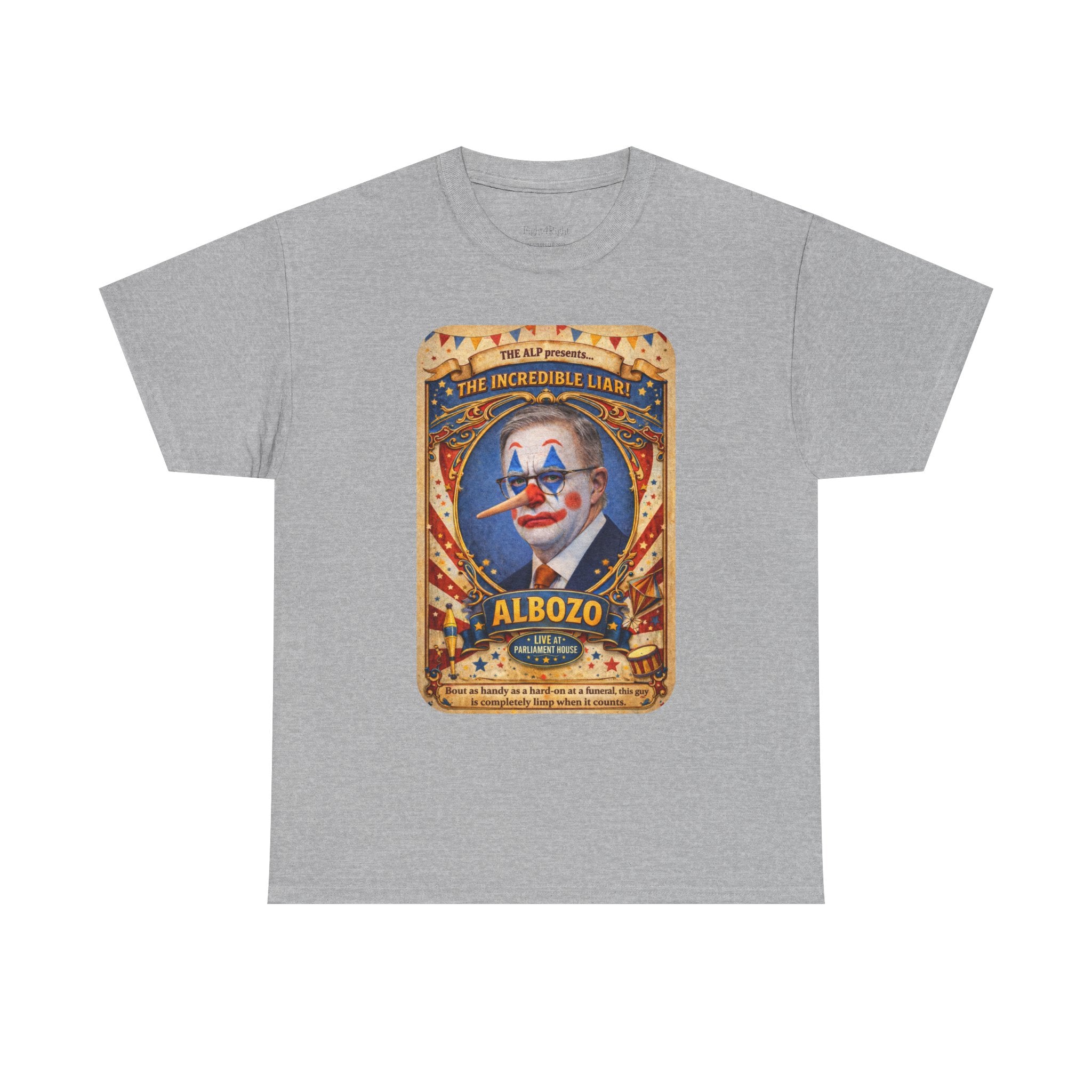 ALBOZO The incredible liar! Political satire tee