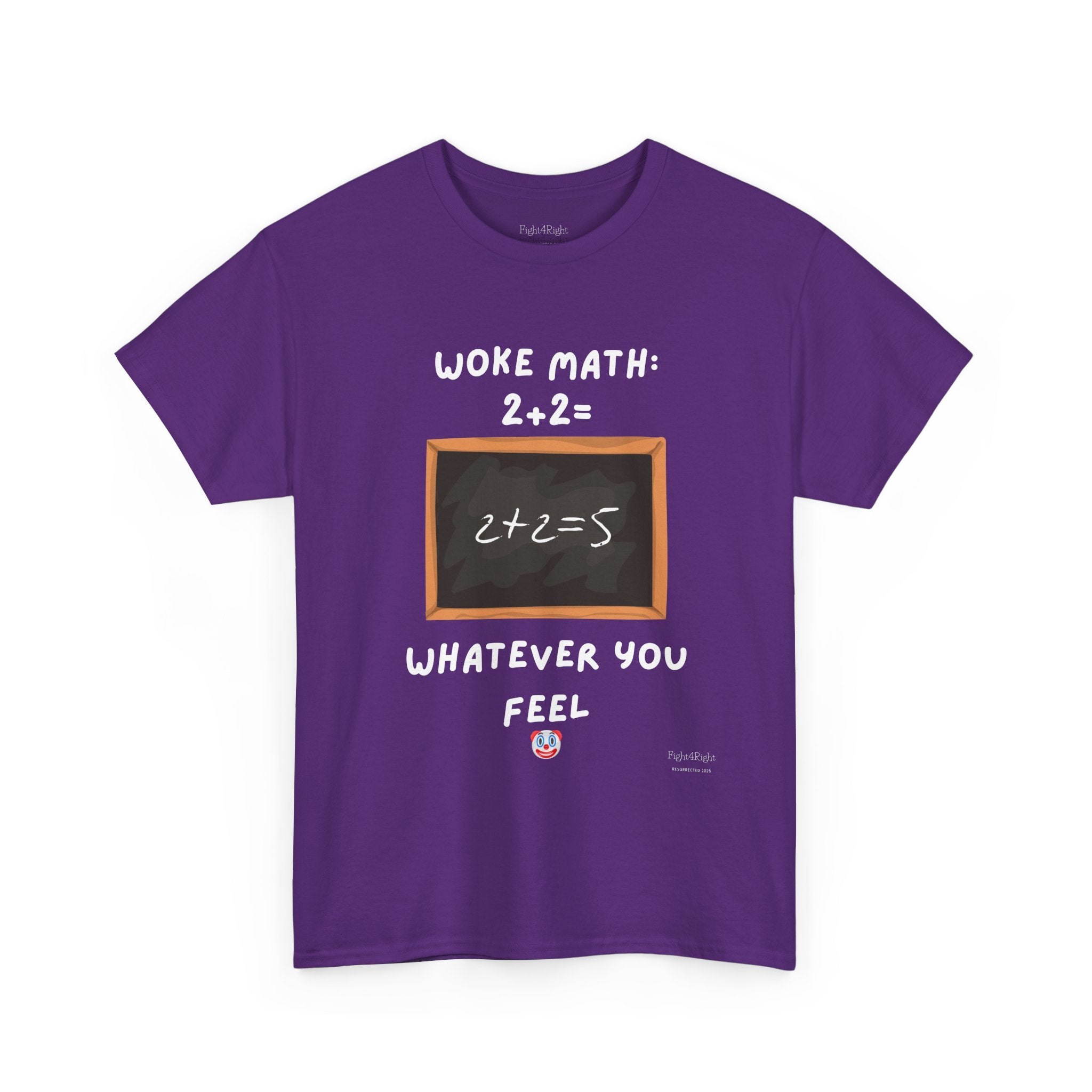 Woke Math: 2 + 2 = Whatever You Feel – Satirical Statement T-Shirt