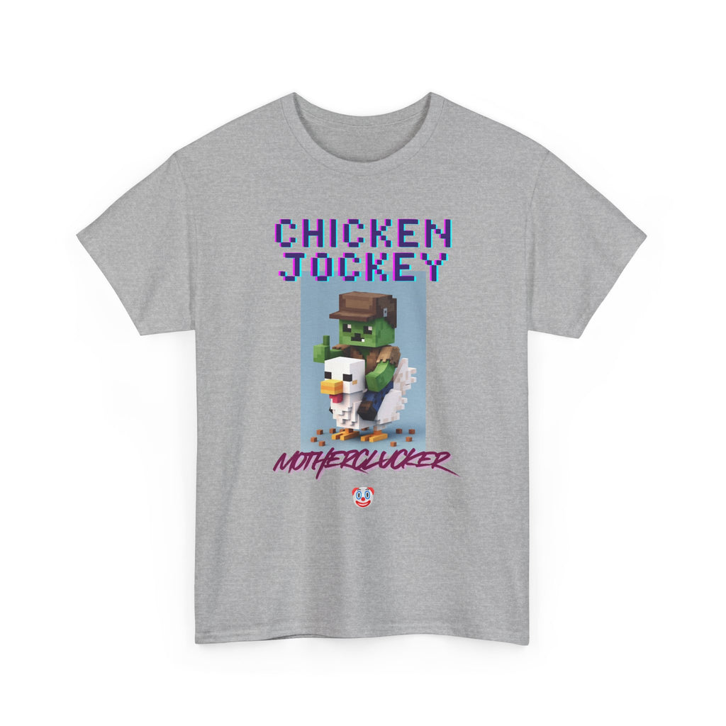 Chicken Jockey Motherclucker T-Shirt – Funny Minecraft Parody Gamer Tee
