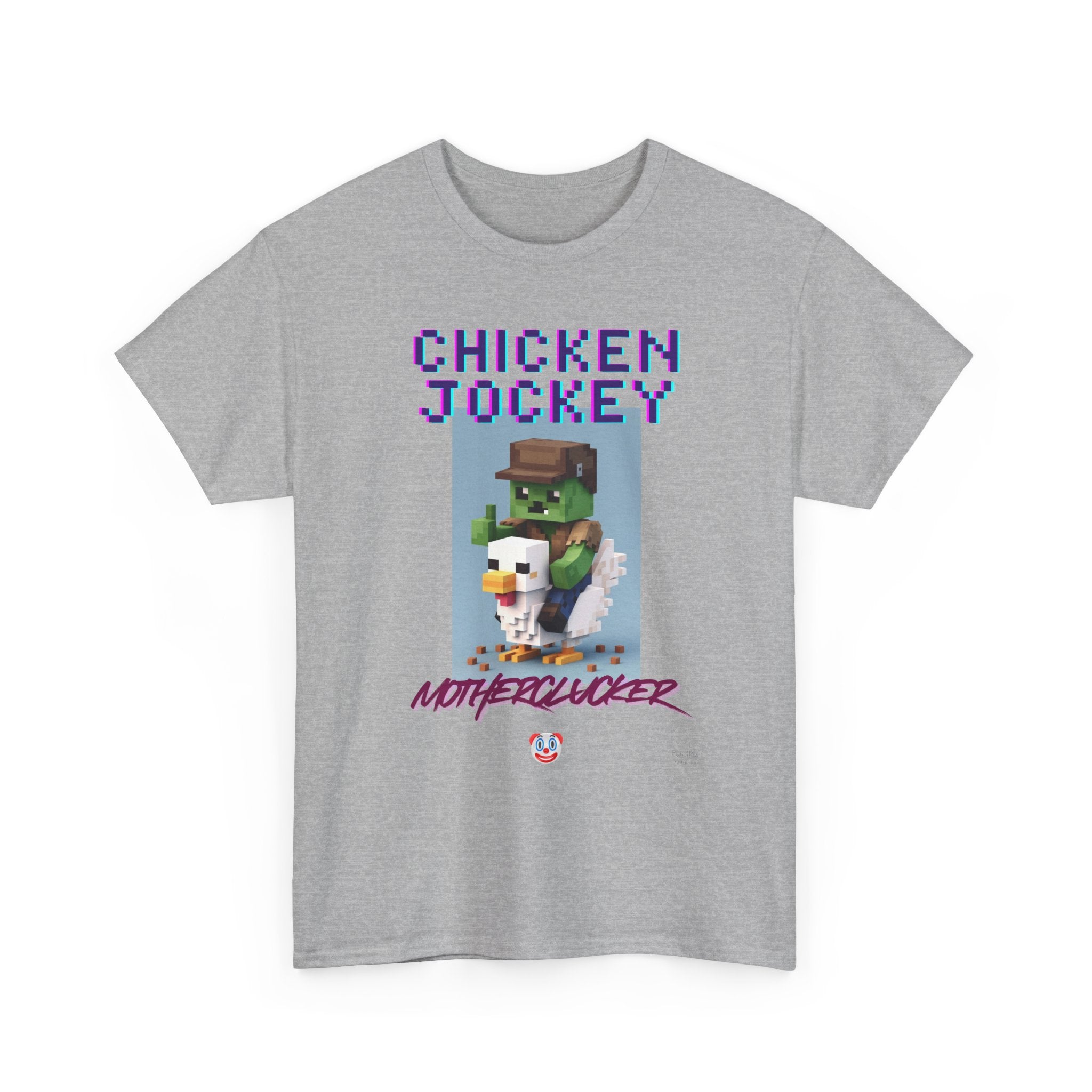 Chicken Jockey Motherclucker T-Shirt – Funny Minecraft Parody Gamer Tee