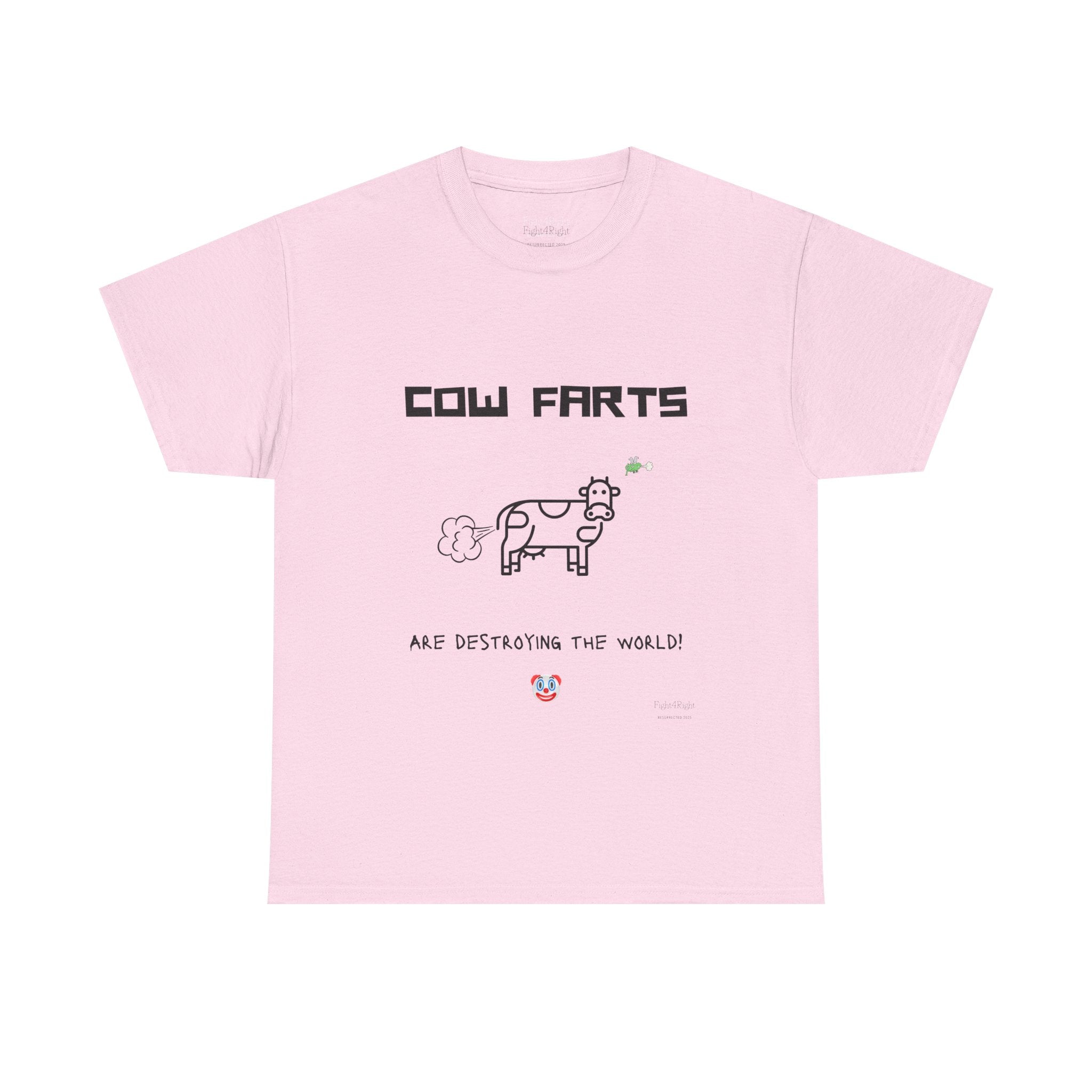 Cow Farts Are Destroying the World T-Shirt – Funny Climate Satire Tee