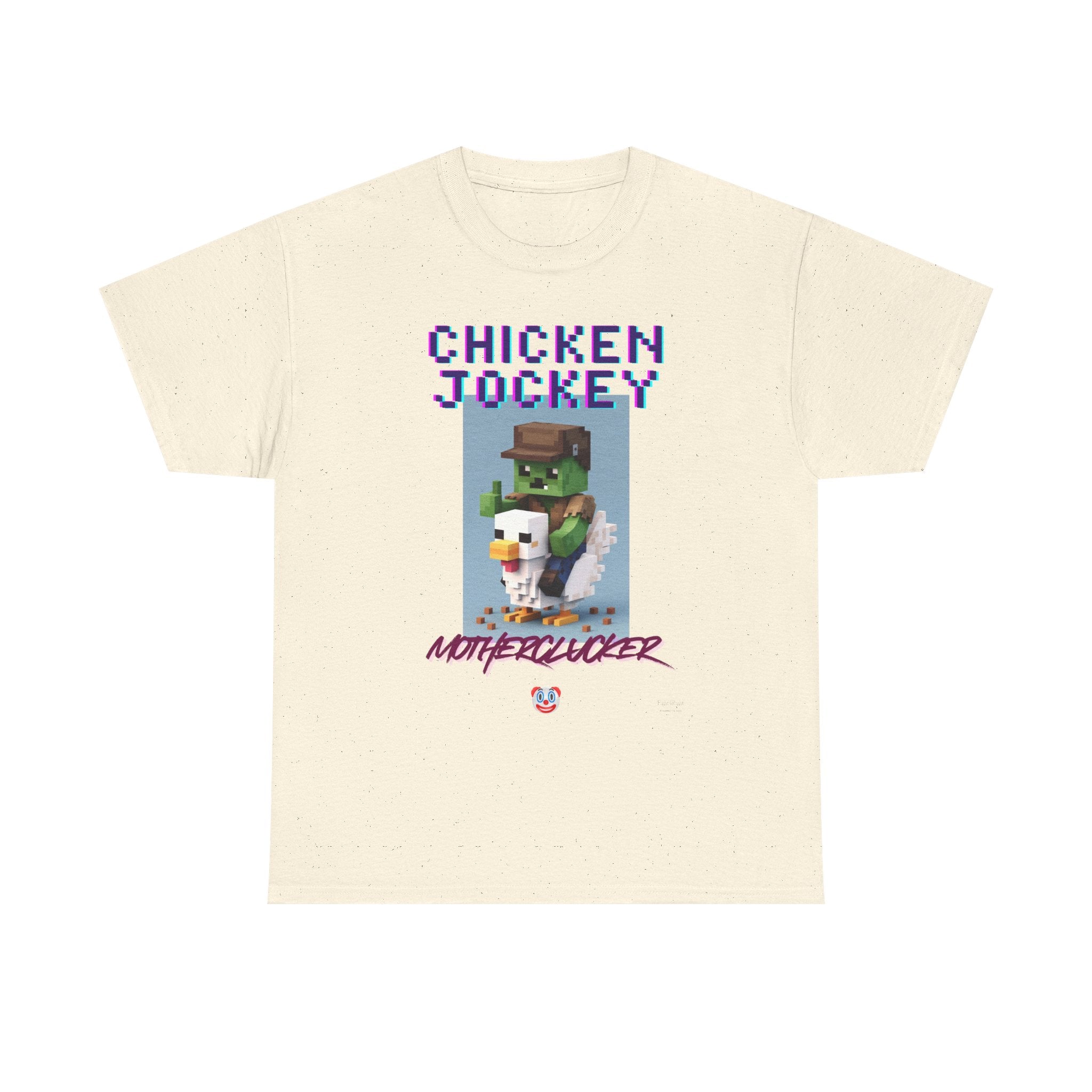 Chicken Jockey Motherclucker T-Shirt – Funny Minecraft Parody Gamer Tee