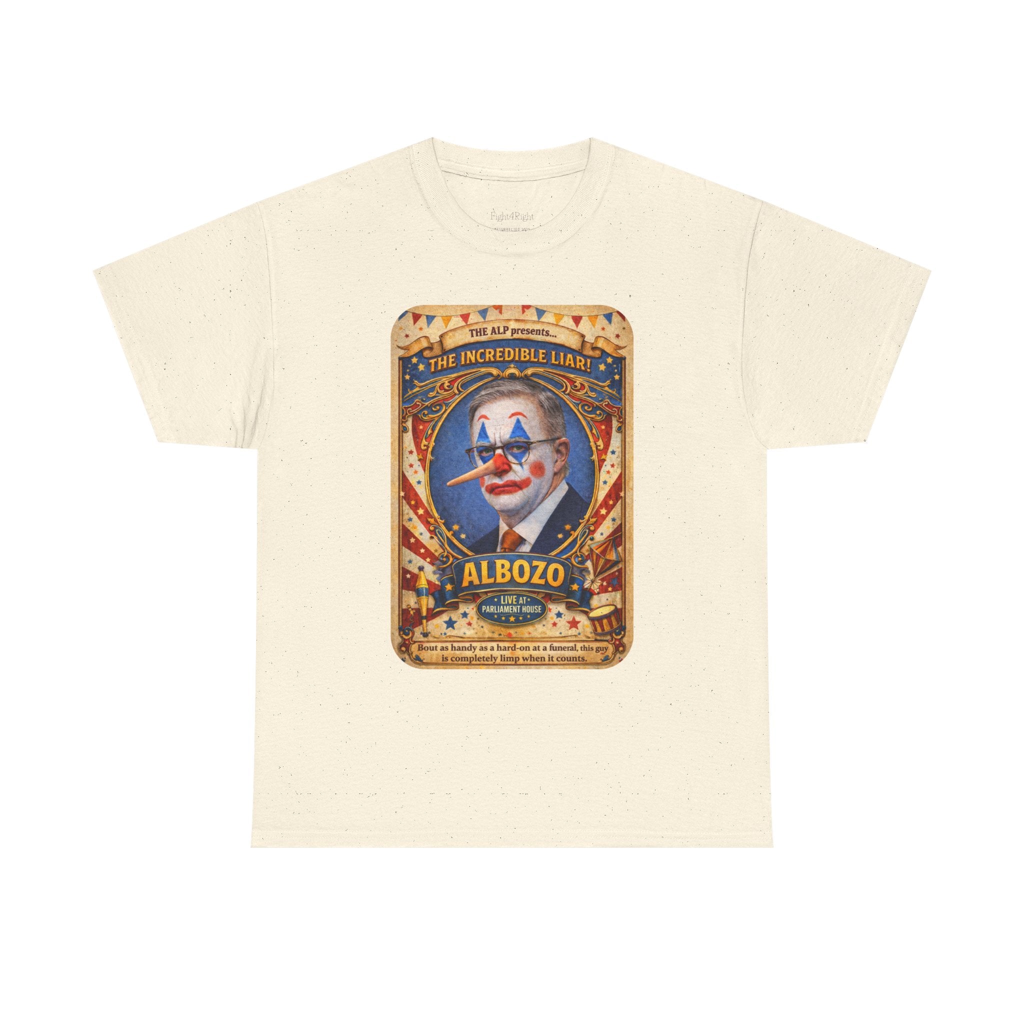 ALBOZO The incredible liar! Political satire tee