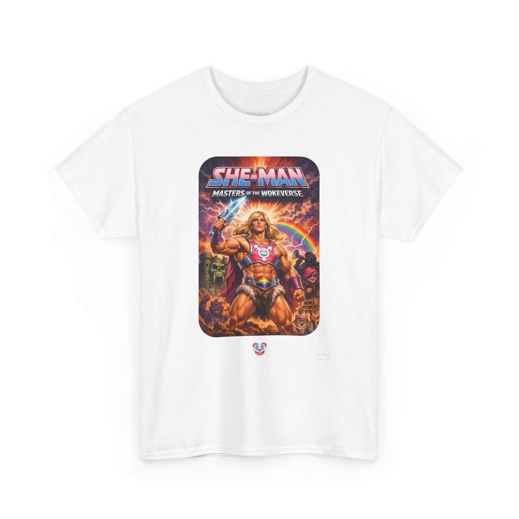 She-Man Masters of the Wokeverse T-Shirt – By the Power of the Pork Sword
