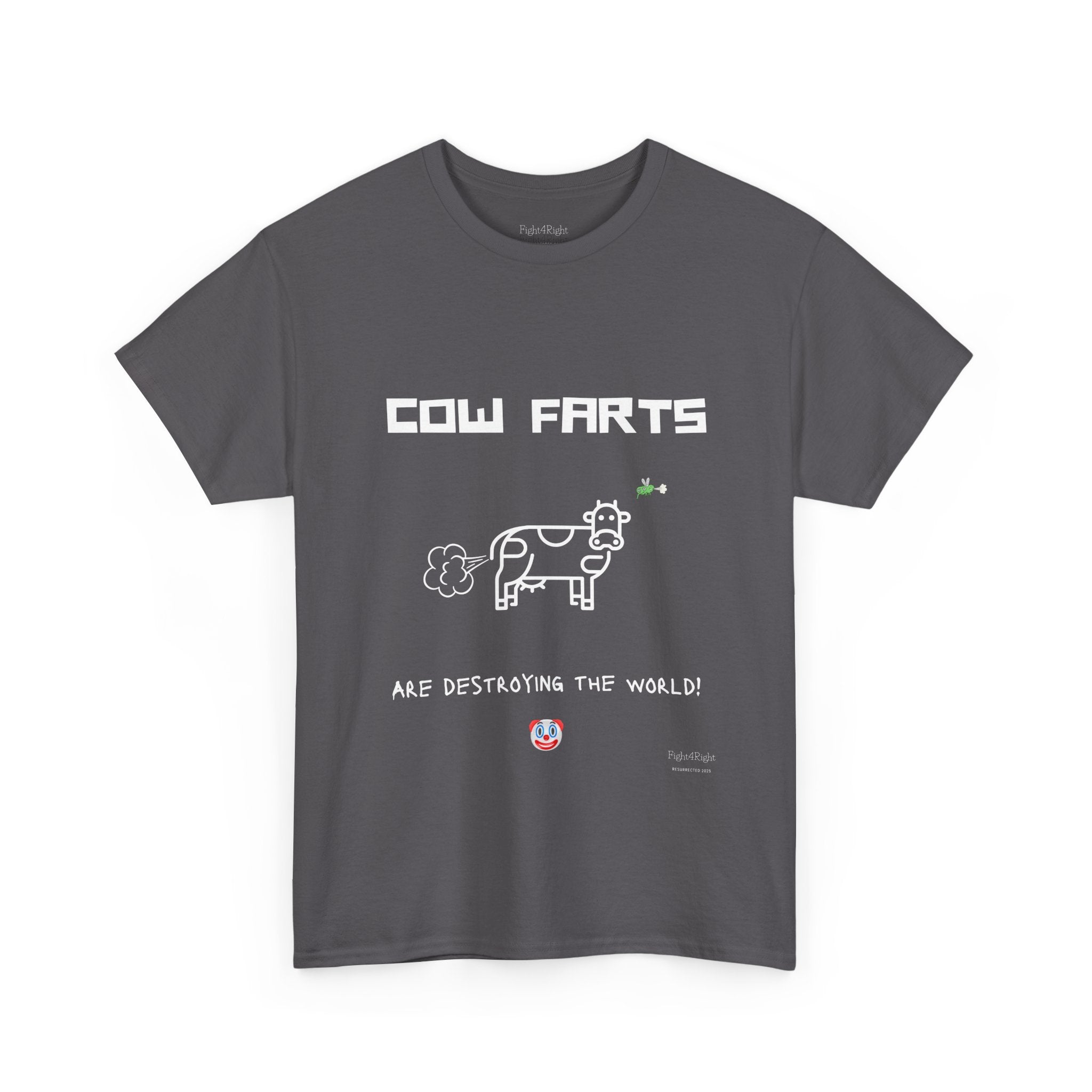 Cow Farts Are Destroying the World T-Shirt – Funny Climate Satire Tee