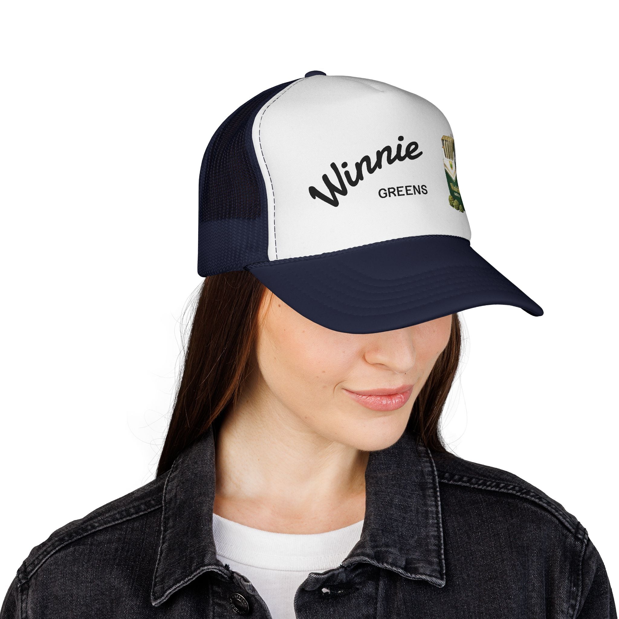 Trucker Cap — "Winnie Greens" Vintage Cigarette Pack Design