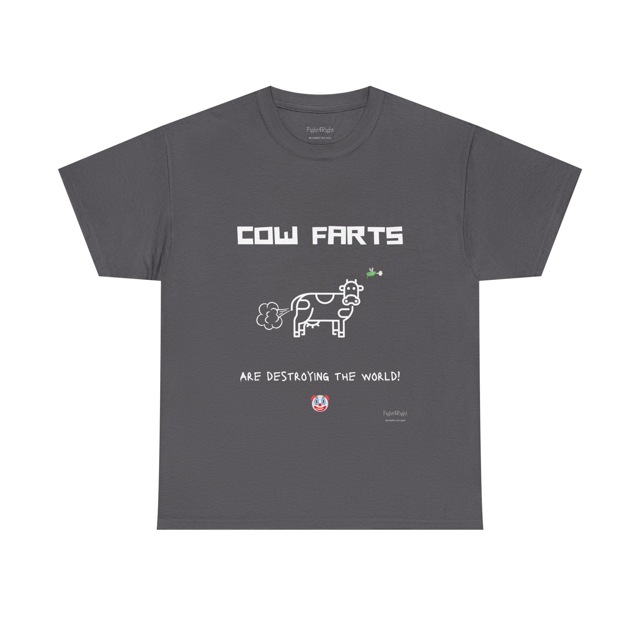 Cow Farts Are Destroying the World T-Shirt – Funny Climate Satire Tee