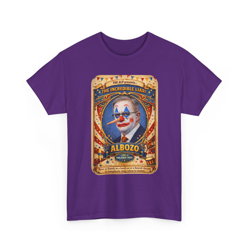 ALBOZO The incredible liar! Political satire tee