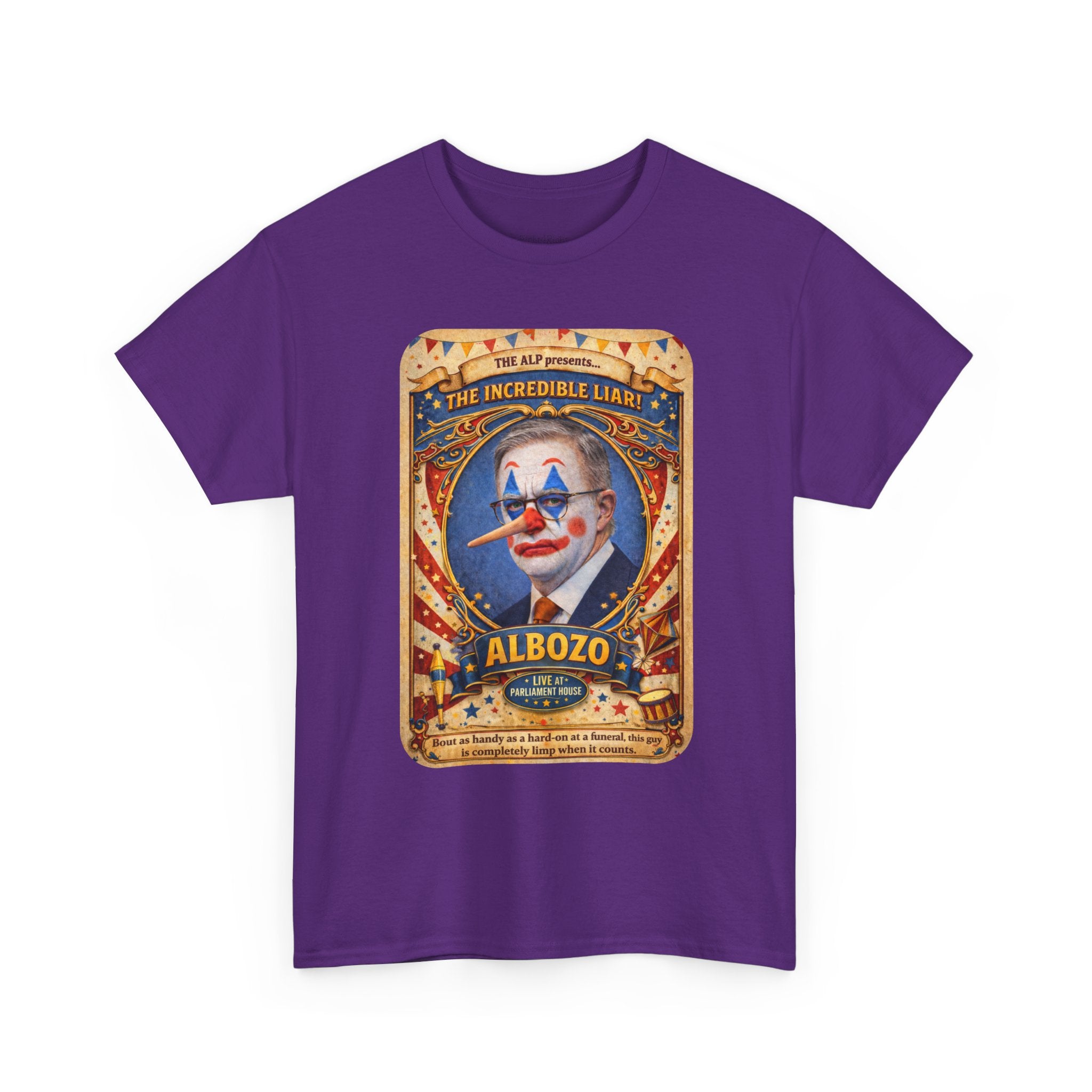 ALBOZO The incredible liar! Political satire tee