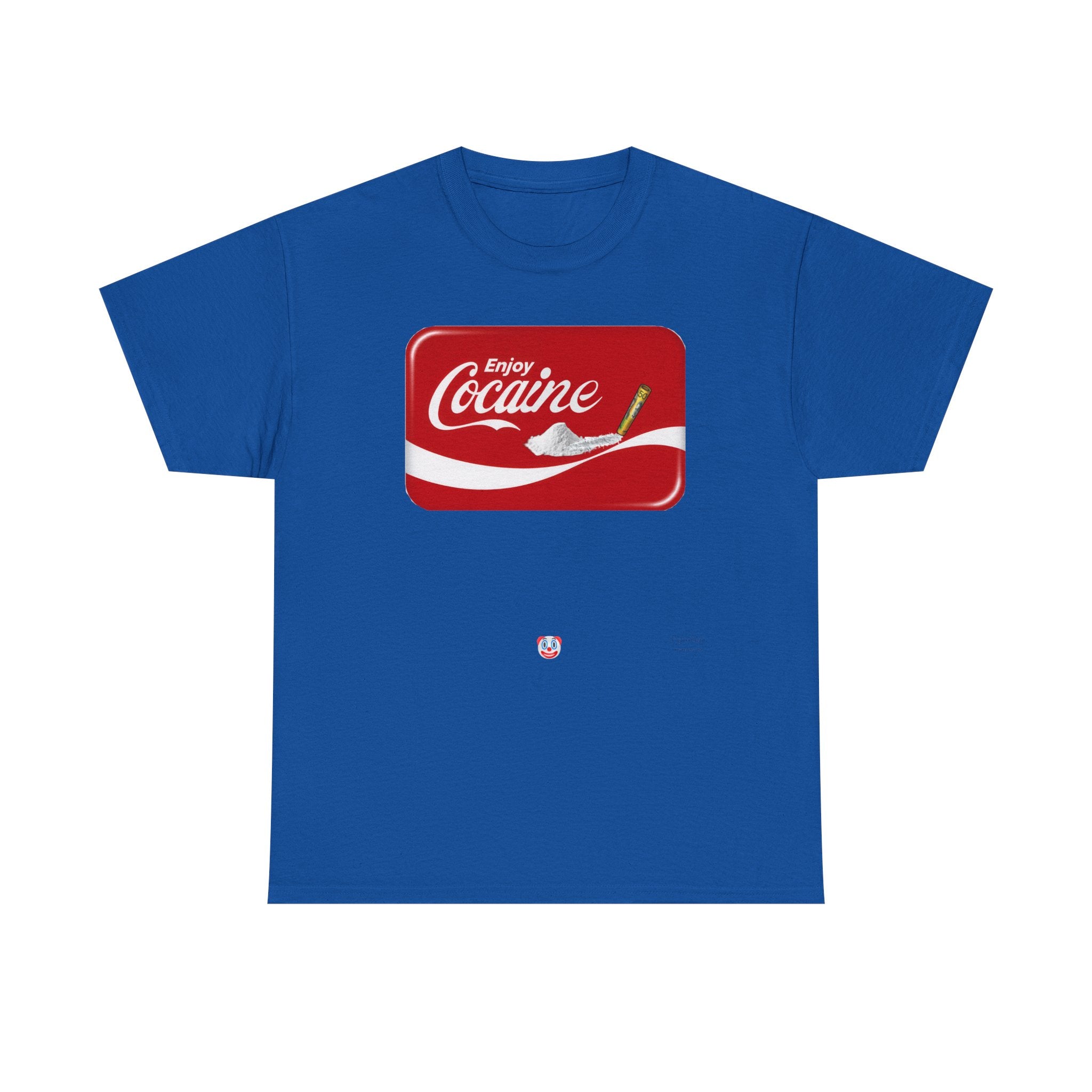 T-Shirt — 'Enjoy Cocaine' Parody Logo Tee